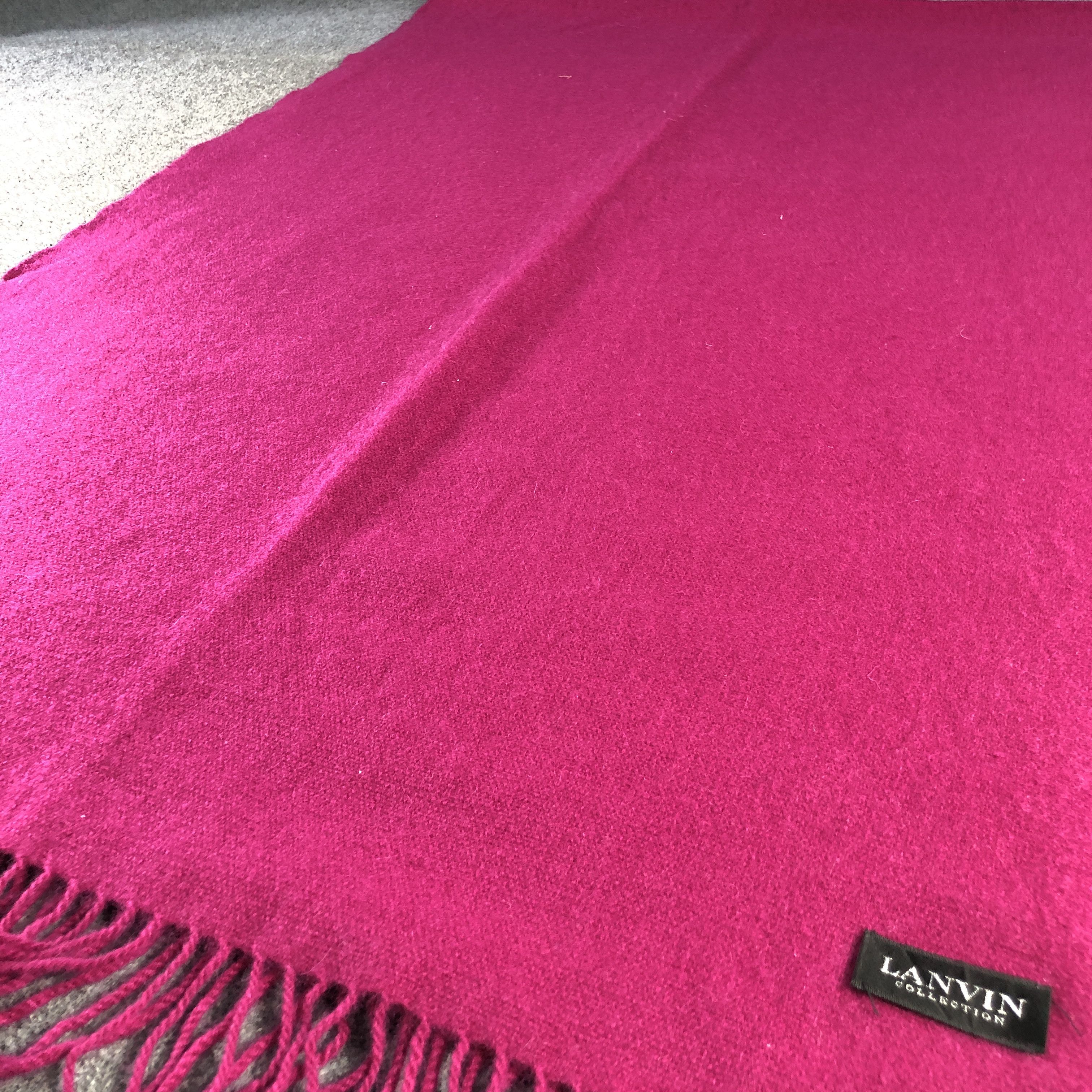 Lanvin Lanvin Vivid Colored Cashmere Scarf Muffler V2890 Size ONE SIZE - 3 Thumbnail