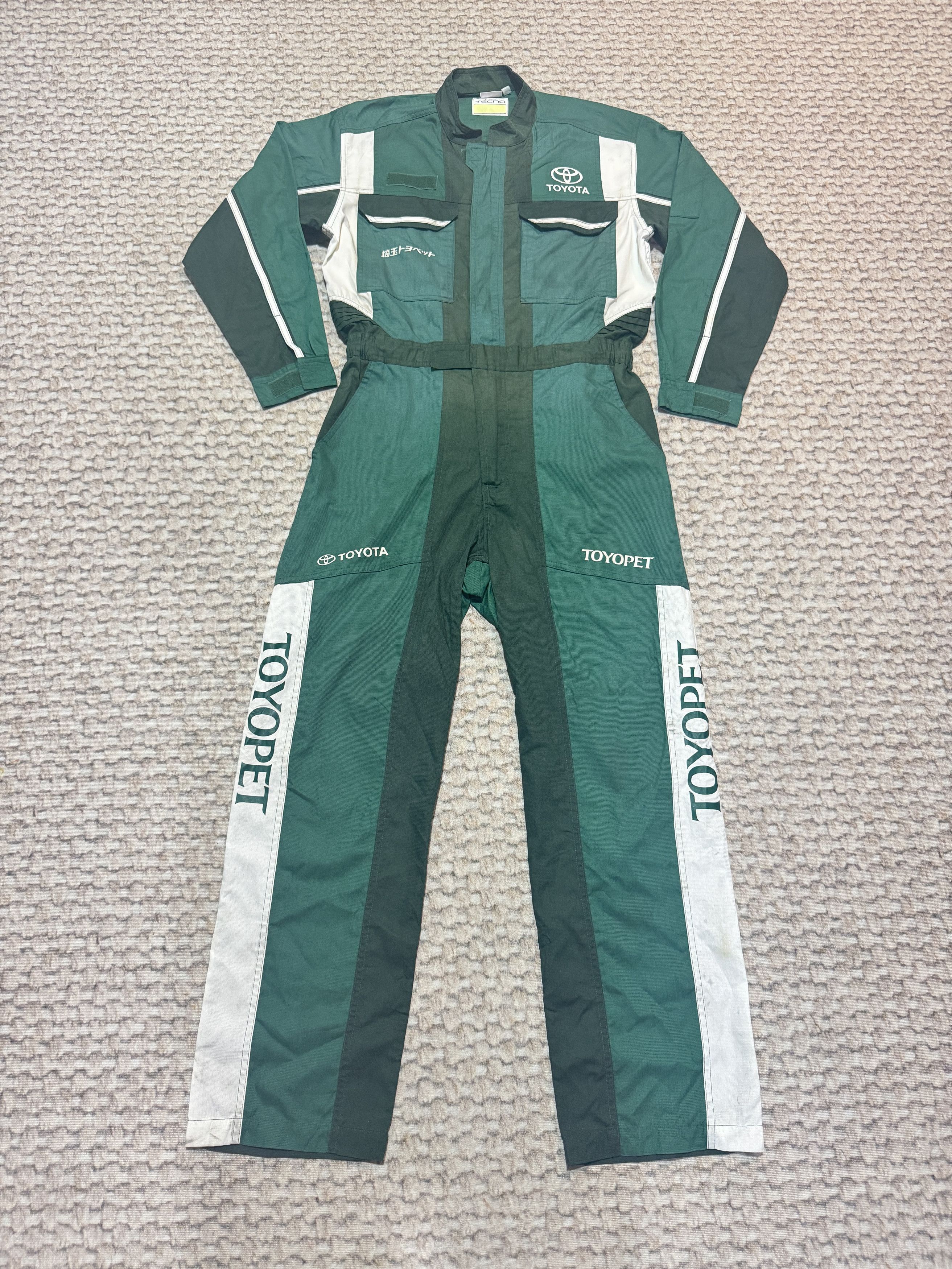Sports Specialties Vintage Toyota Toyopet TRD Techno Coverall Dirty Oil Size L Size US 33 - 1 Thumbnail