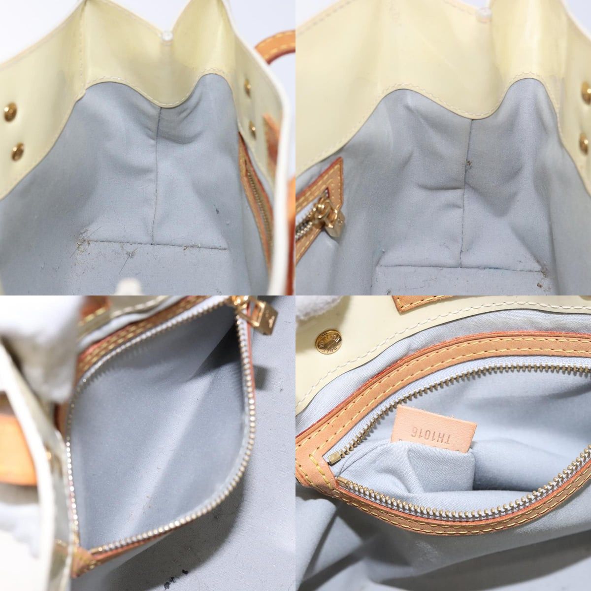 Louis Vuitton LOUIS VUITTON Monogram Vernis Reade PM Hand Bag Perle M91336 Size ONE SIZE - 12 Thumbnail