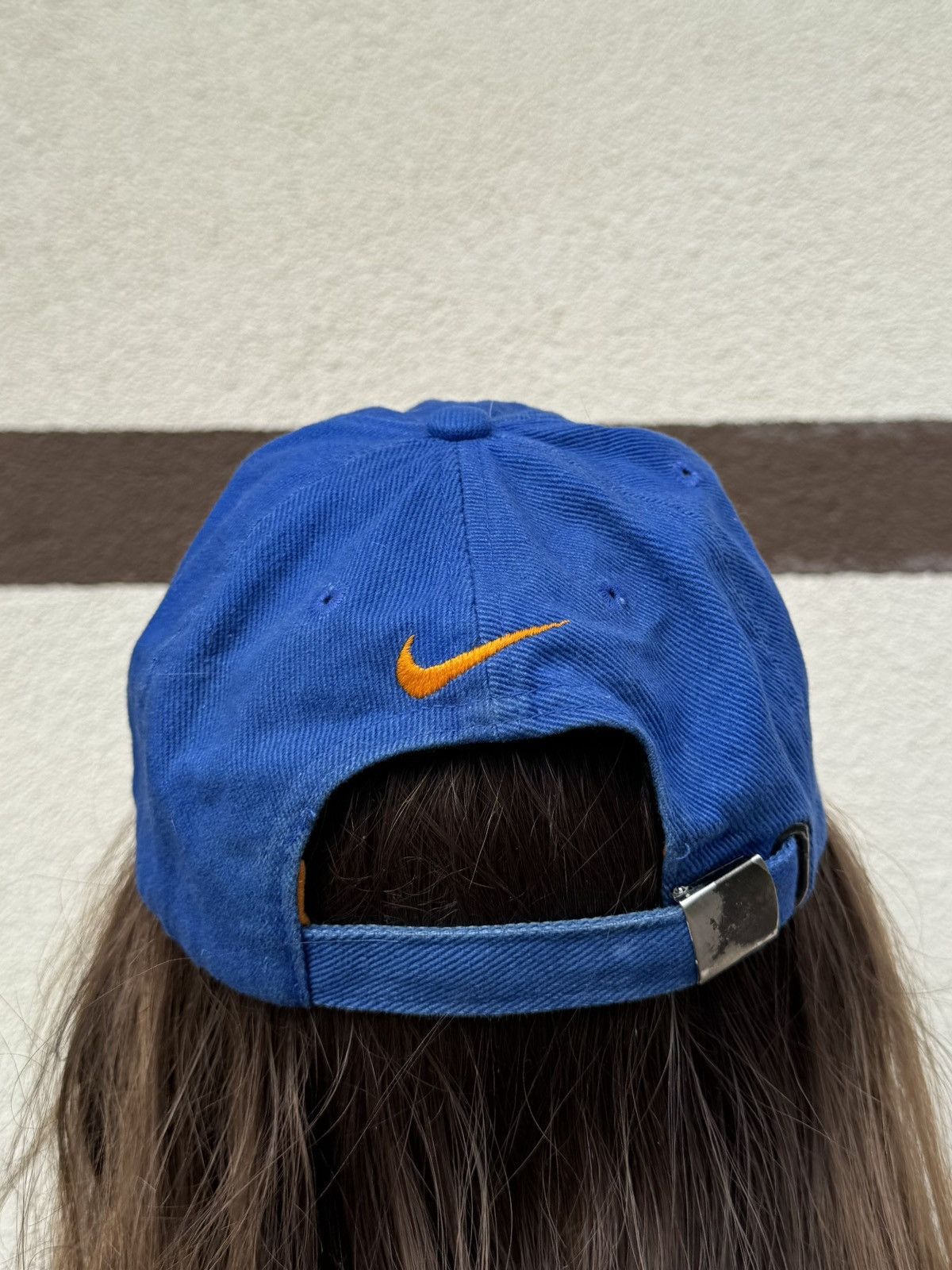 Nike Vintage 90s Nike Air Retro Blue Orange Cap Size ONE SIZE - 6 Thumbnail