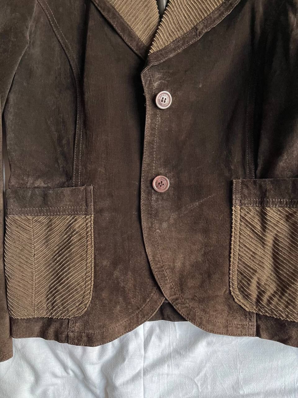 ARMA × Vintage Arma vintage chocolate brown leather pigskin jacket blazer Size M / US 6-8 / IT 42-44 - 3 Thumbnail