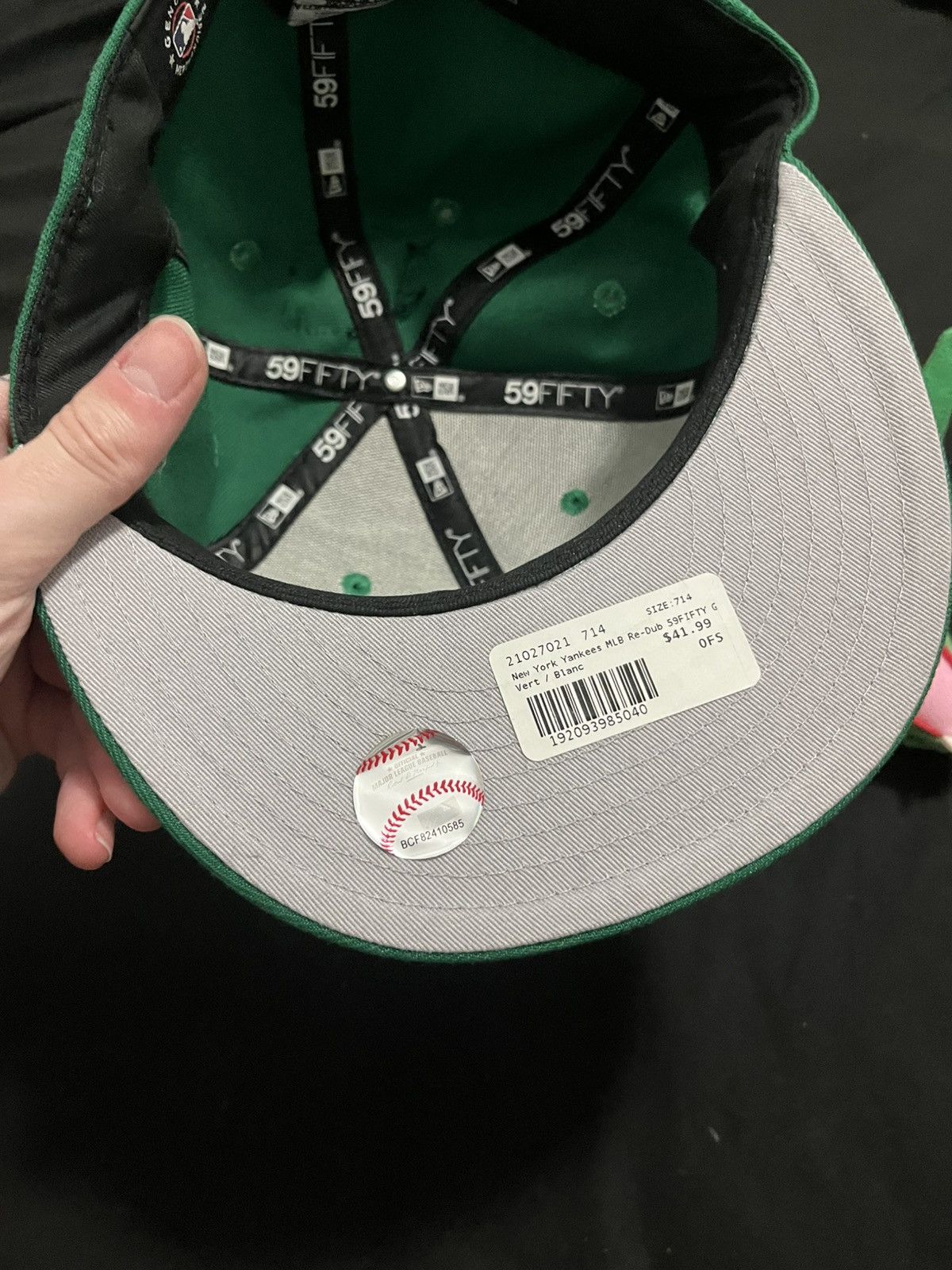 New York Yankees Ny Yankees 59 fifty fitted hat rayquaza size 7 1/4 Size ONE SIZE - 4 Thumbnail