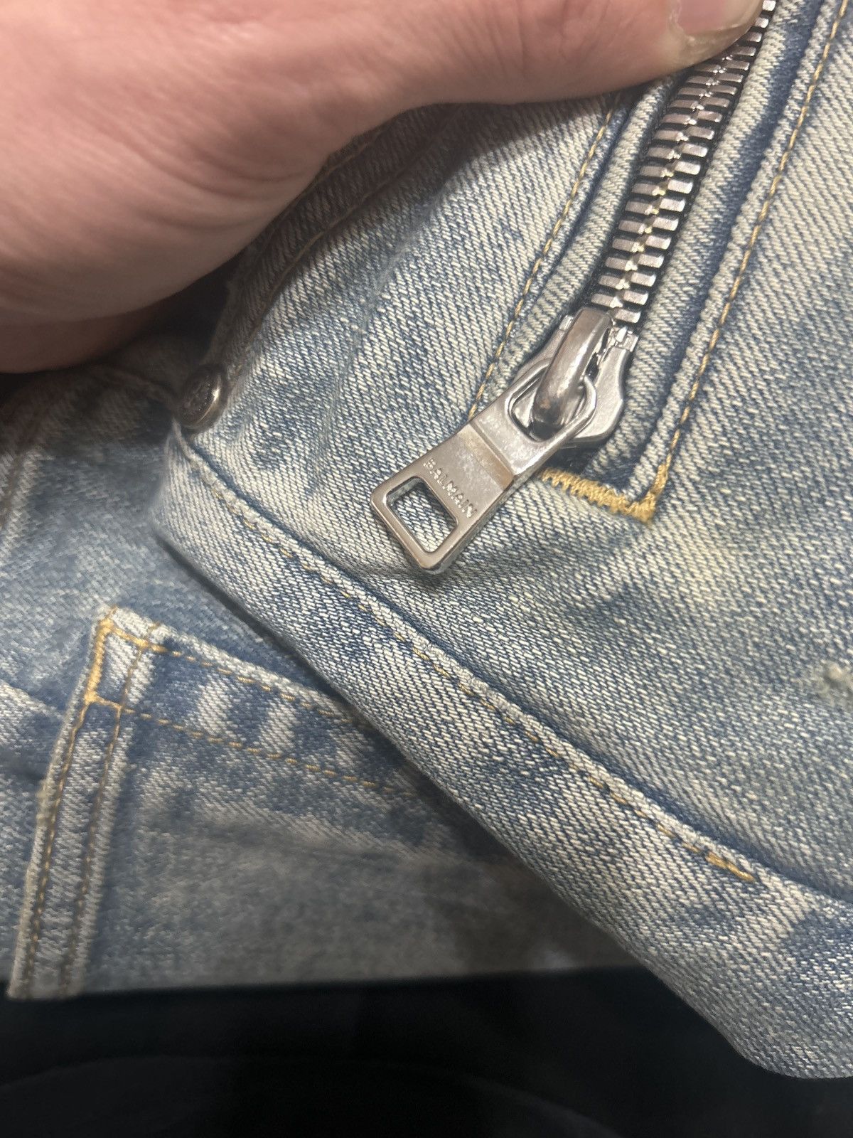Balmain 📲 Offer ‼️ 2021 w/🏷️ Balmain biker jeans 👖Tapered 32 🤫🔥 Size US 32 / EU 48 - 16 Thumbnail
