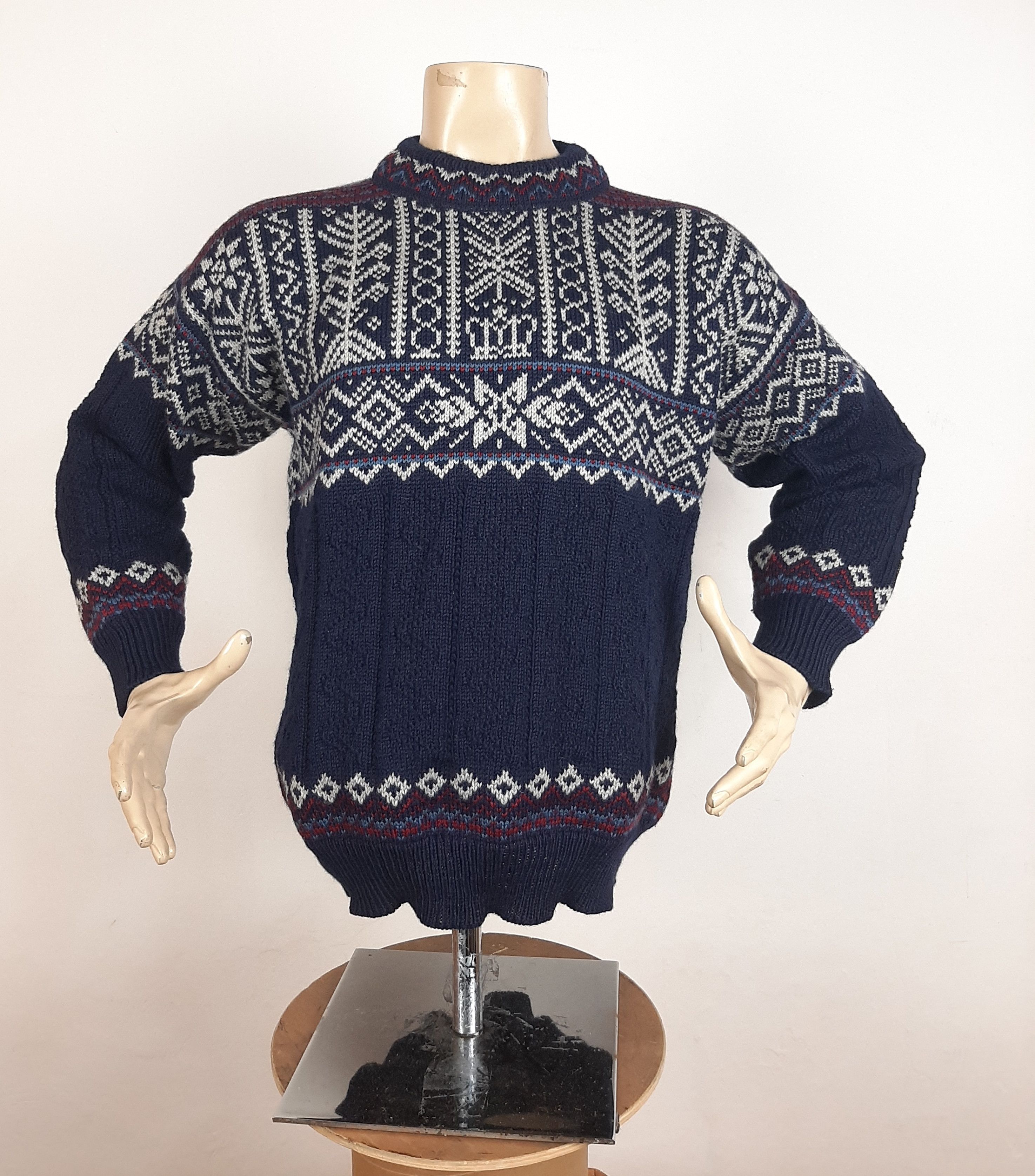 Dale Of Norway Vintage Dale of Norway Trondheim 1997 Jumper Navy Men's M Size US M / EU 48-50 / 2 - 2 Thumbnail