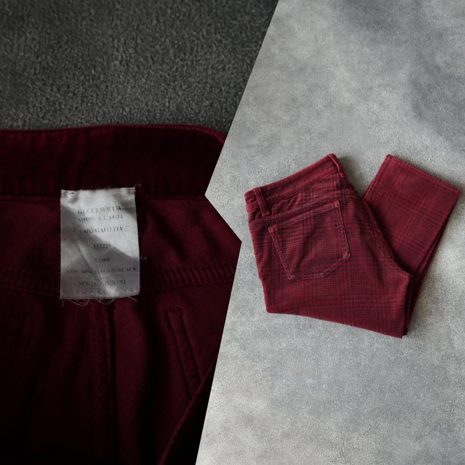 Gucci 2013/2014 AW Gucci Runway Checked "New Leggings" Pant Size 26" / US 2 / IT 38 - 1 Thumbnail