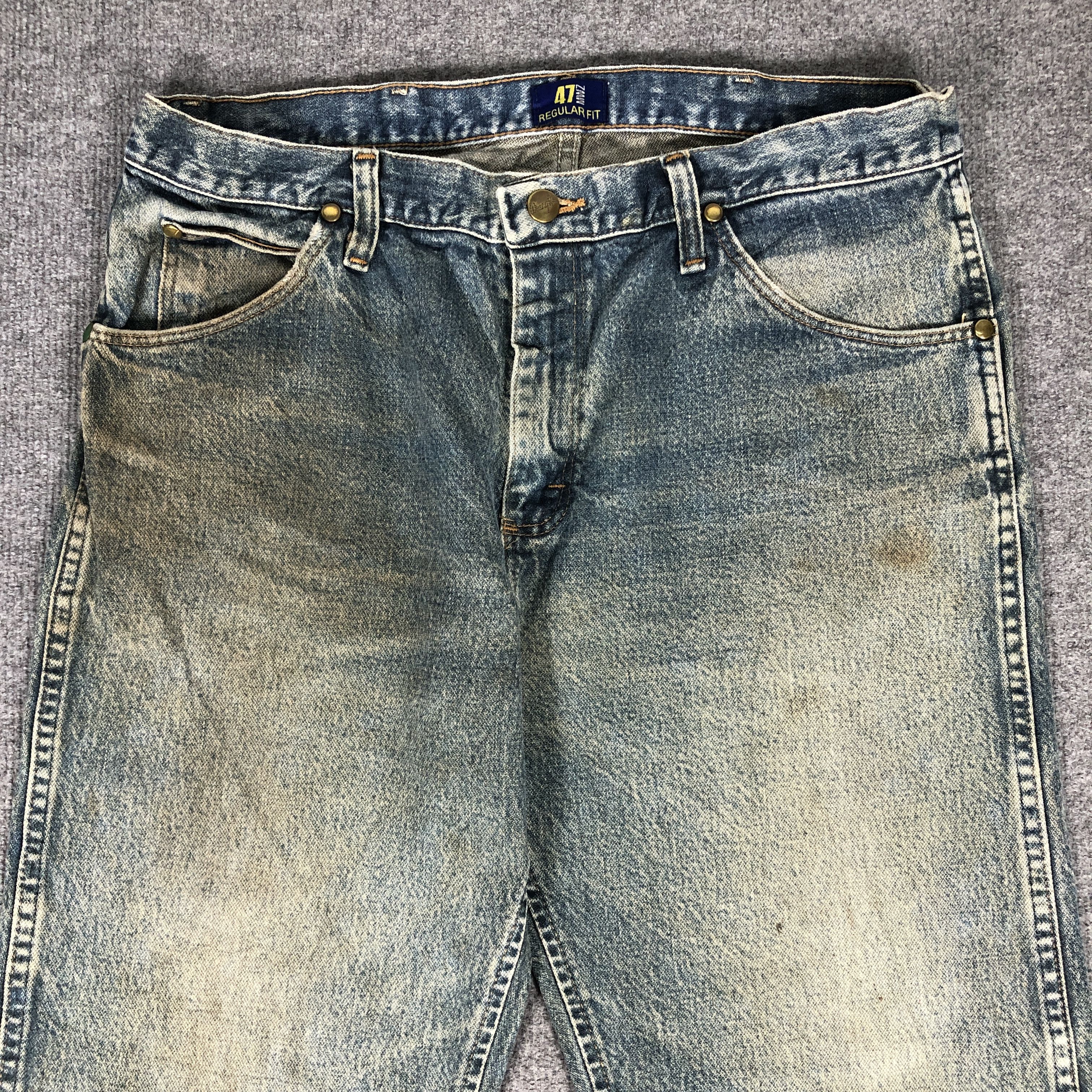 Vintage × Wrangler Vintage Wrangler Regular Fit Jeans Dirty L1067 Size US 34 / EU 50 - 2 Thumbnail
