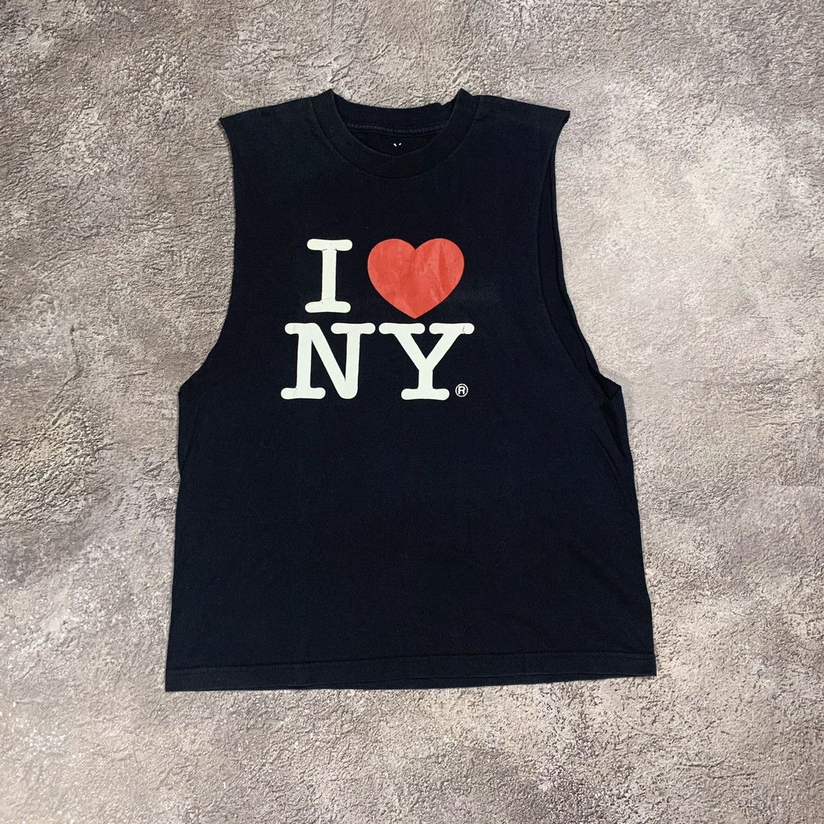 Vintage Vintage 90s I Love NY Graphic Tank Top Streetwear Boxy M Size US M / EU 48-50 / 2 - 1 Thumbnail