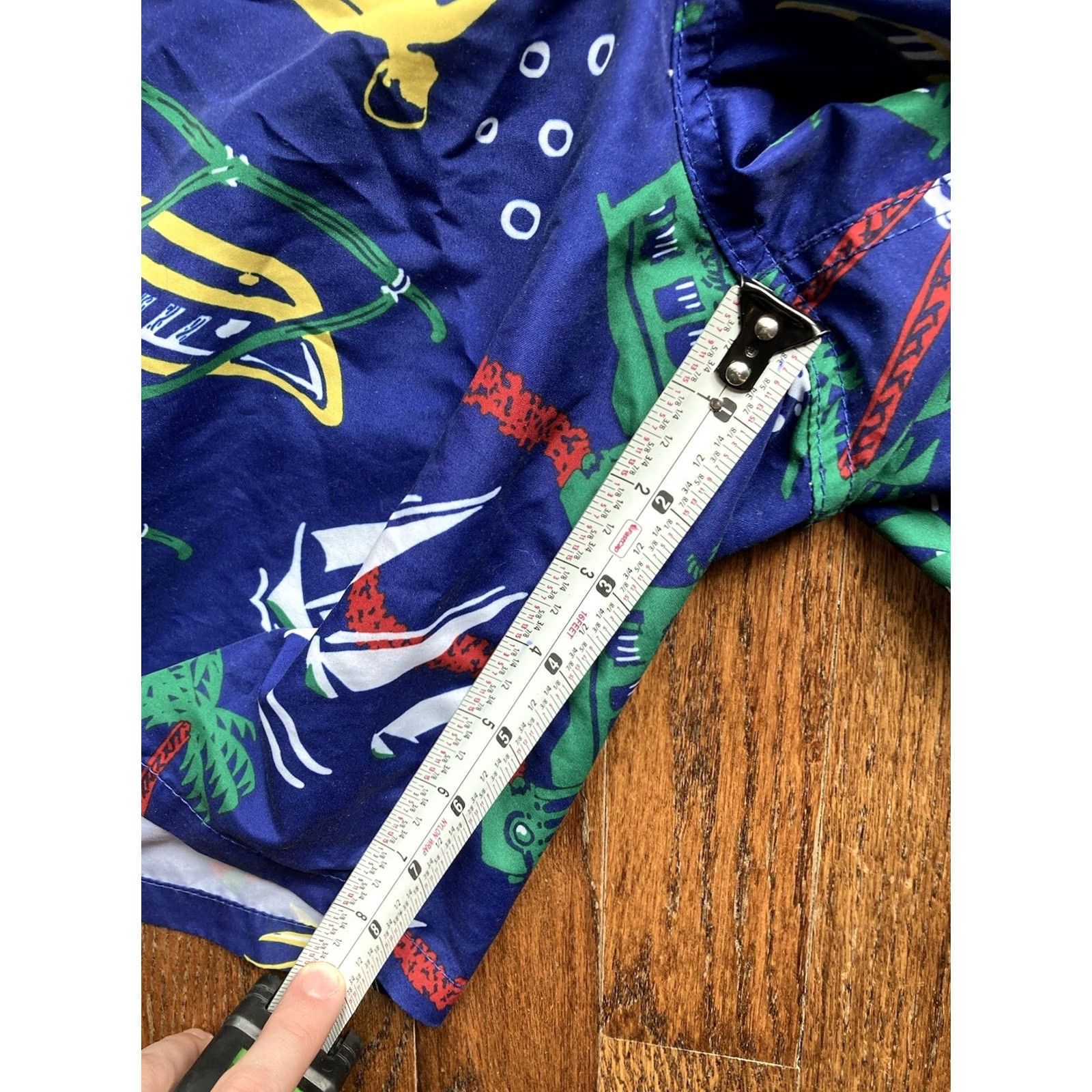 Polo Ralph Lauren Polo Ralph Lauren Mens Large Hawaiian Aloha Swim Trunks Blue Lined Tropical Size US L / EU 52-54 / 3 - 5 Thumbnail
