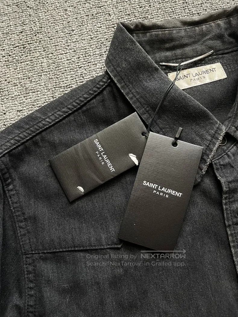 Saint Laurent Paris Saint Laurent Paris Cat Eye Destroyed Shirt Size US M / EU 48-50 / 2 - 6 Thumbnail