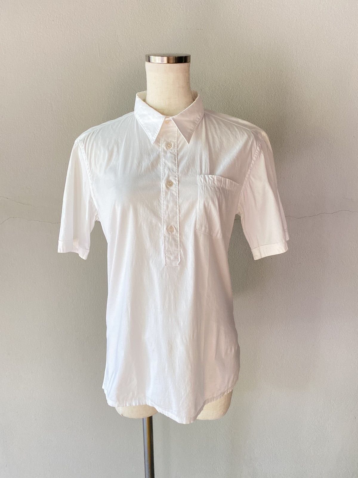 Zucca ZUCCA White Short-Sleeve Shirt Size US M / EU 48-50 / 2 - 14 Thumbnail