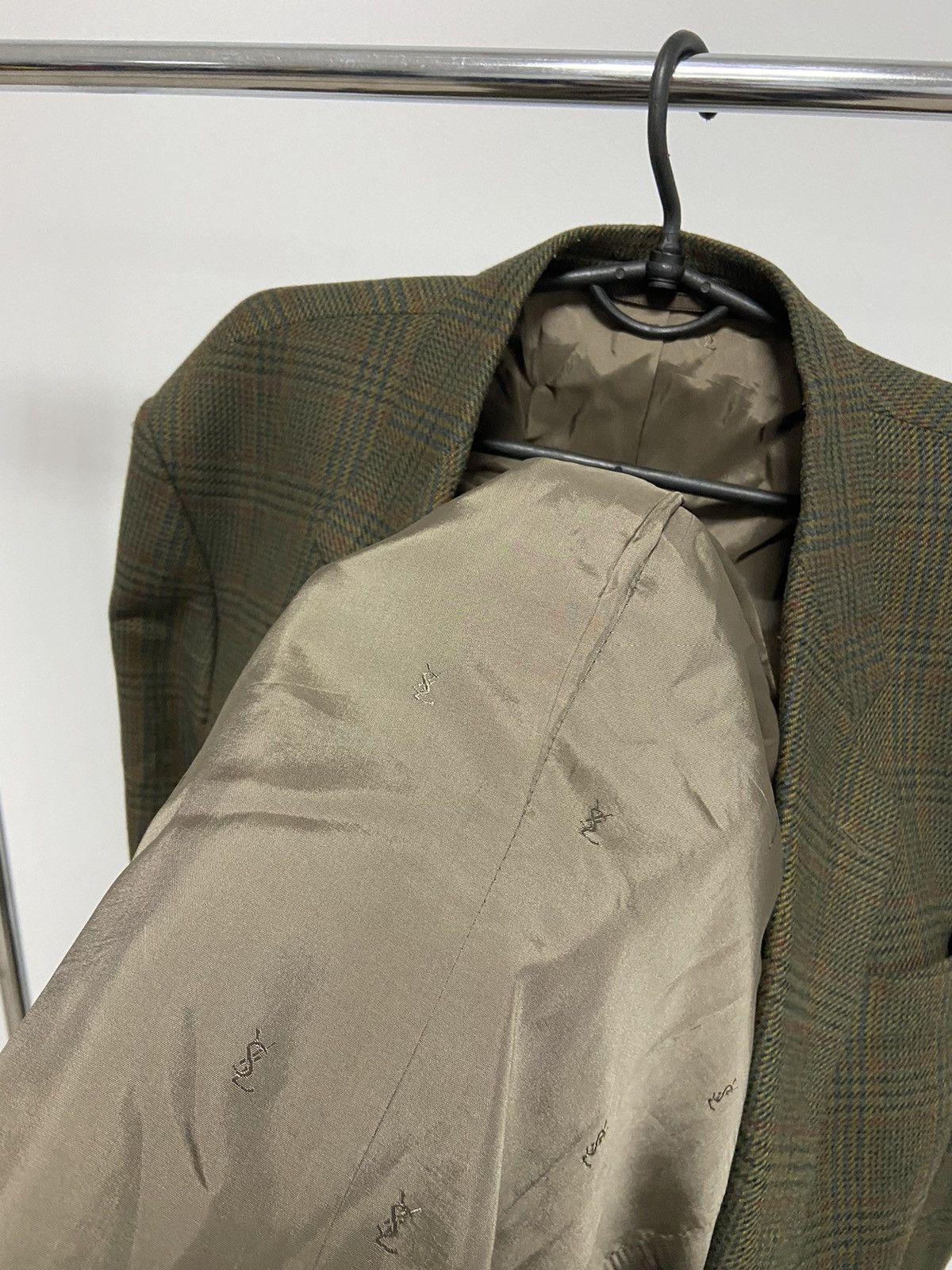 Vintage × Yves Saint Laurent Yves Saint Laurent Pour Homme Blazer Vintage Logo Luxury Size 54L - 5 Thumbnail