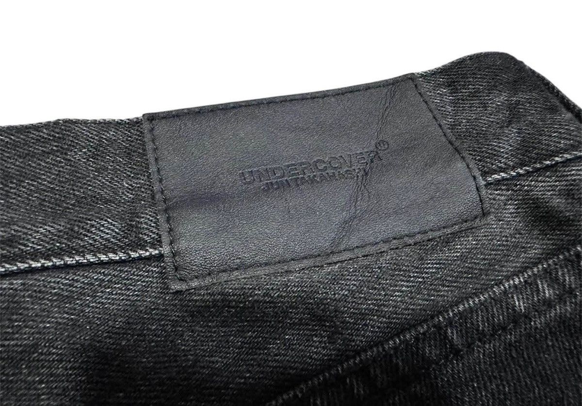 Japanese Brand × Jun Takahashi × Undercover 🔥Sick Undercover Black Denim Cut Off Distressed Size US 32 / EU 48 - 12 Thumbnail