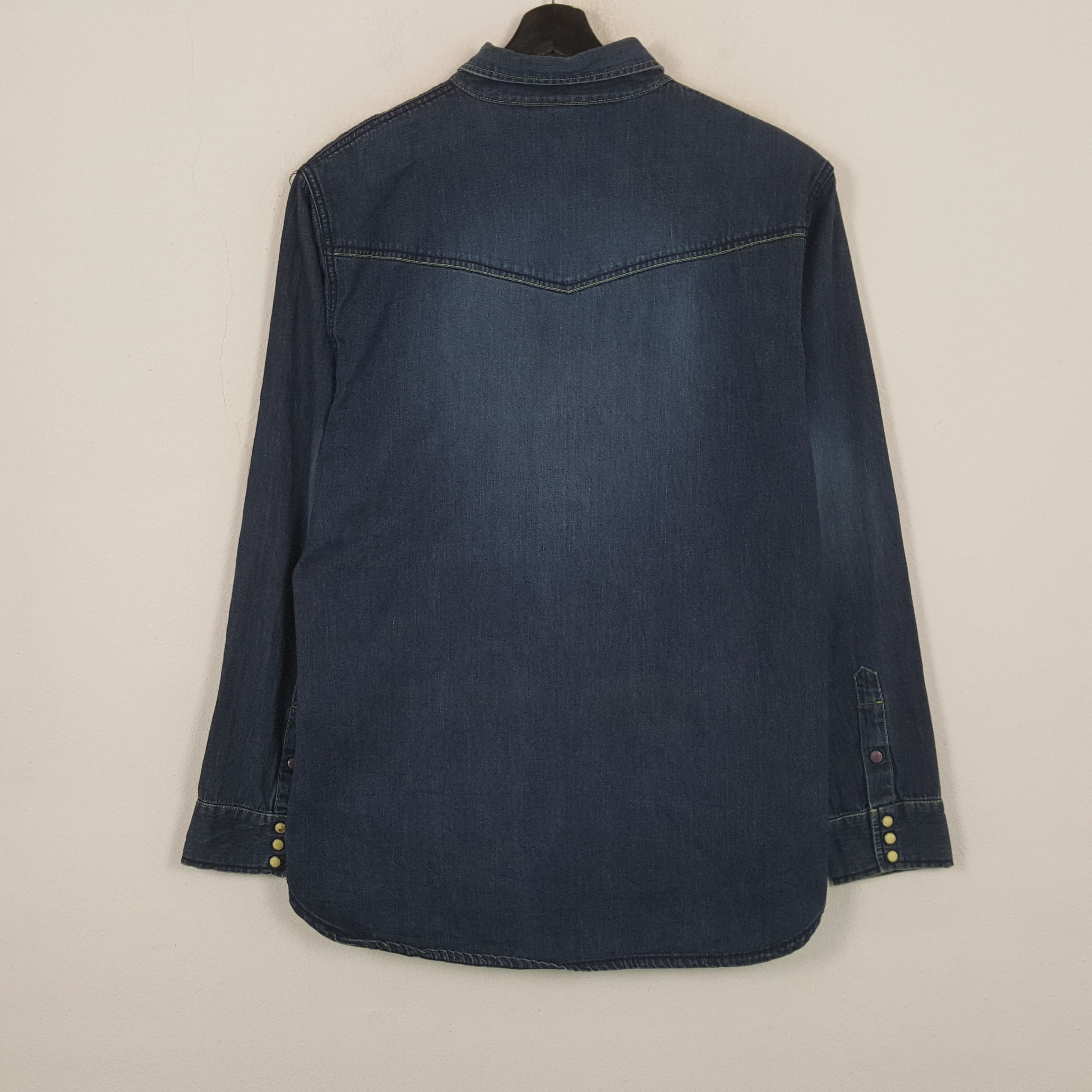 Prps Prps Fashion Style Double Pocket Denim Shirt RR8 Size US XL / EU 56 / 4 - 3 Thumbnail