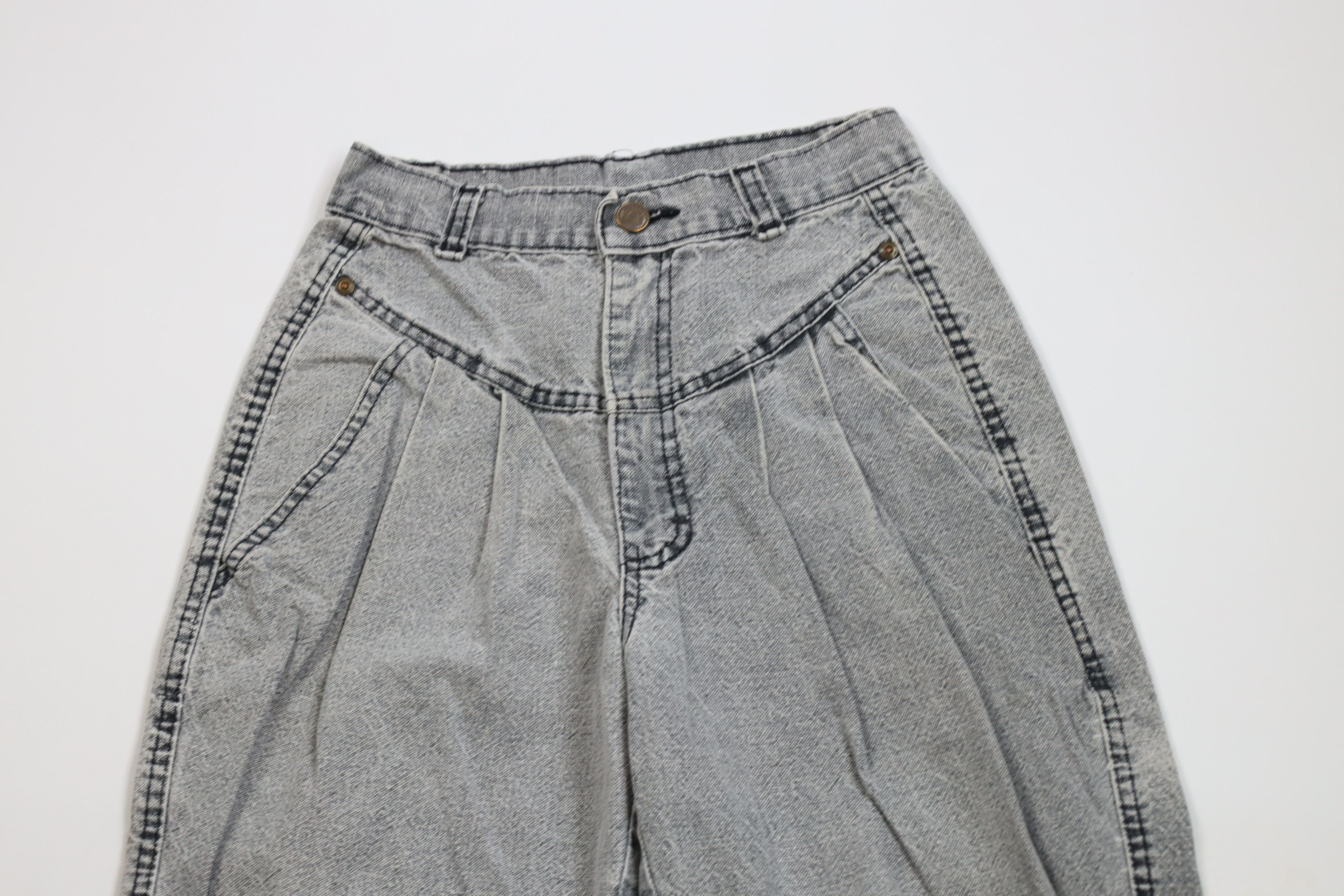 Vintage Vintage 80s 90s Streetwear Pleated Tapered Leg Jeans USA Size 24" / US 00 / IT 34 - 2 Thumbnail