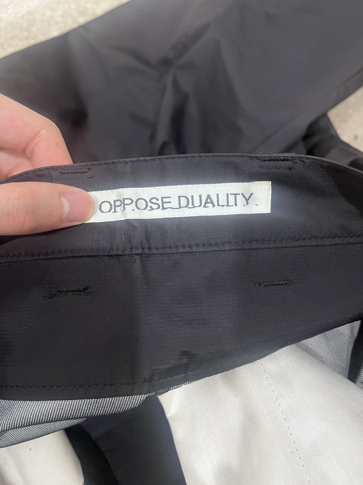 Japanese Brand Oppose Duality 8 Pocket Panel Nylon Trousers Black SS24 Size US 30 / EU 46 - 13 Thumbnail