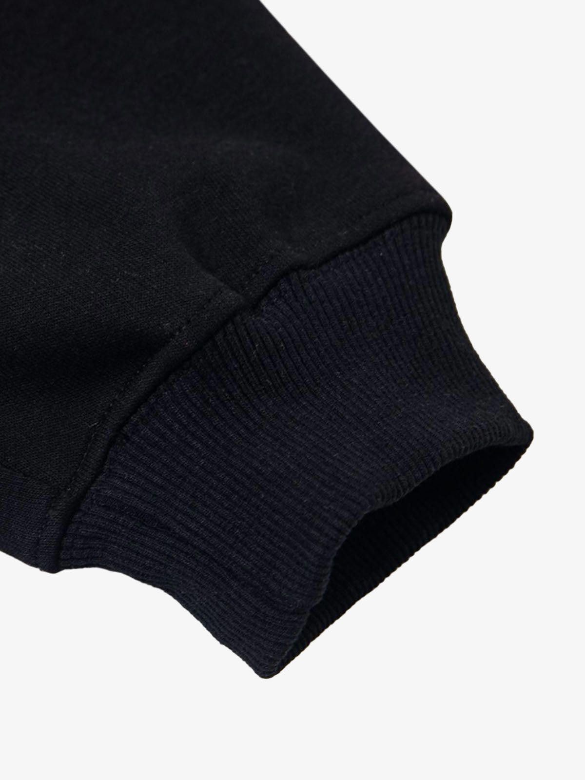 Japanese Brand Black Embroidered Hoodie, Relaxed Fit Hooded Sweatshirt Size US M / EU 48-50 / 2 - 8 Thumbnail