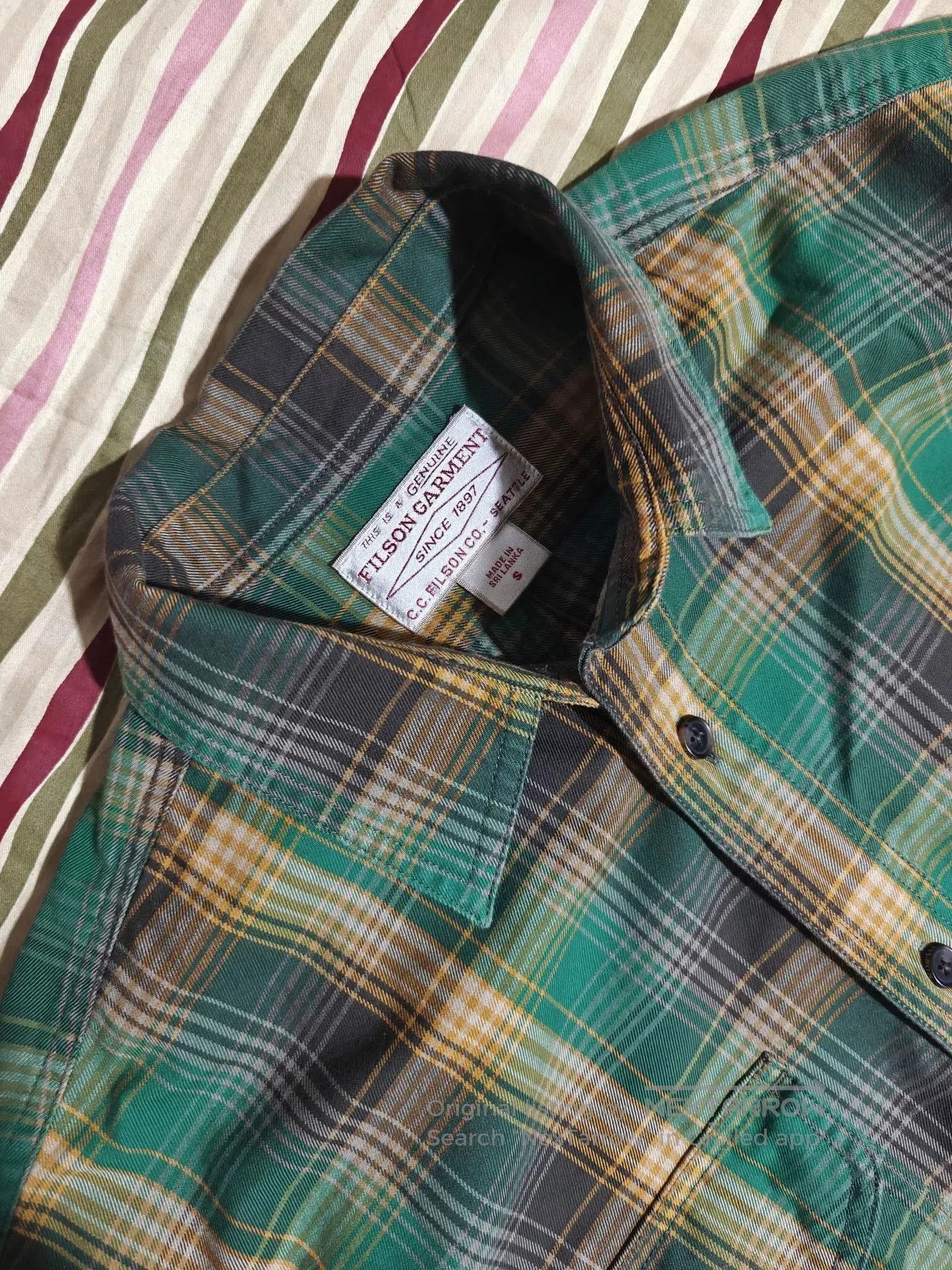 Filson Filson Lightweight Alaska Guide Cotton Work Shirt. Size US S / EU 44-46 / 1 - 5 Thumbnail