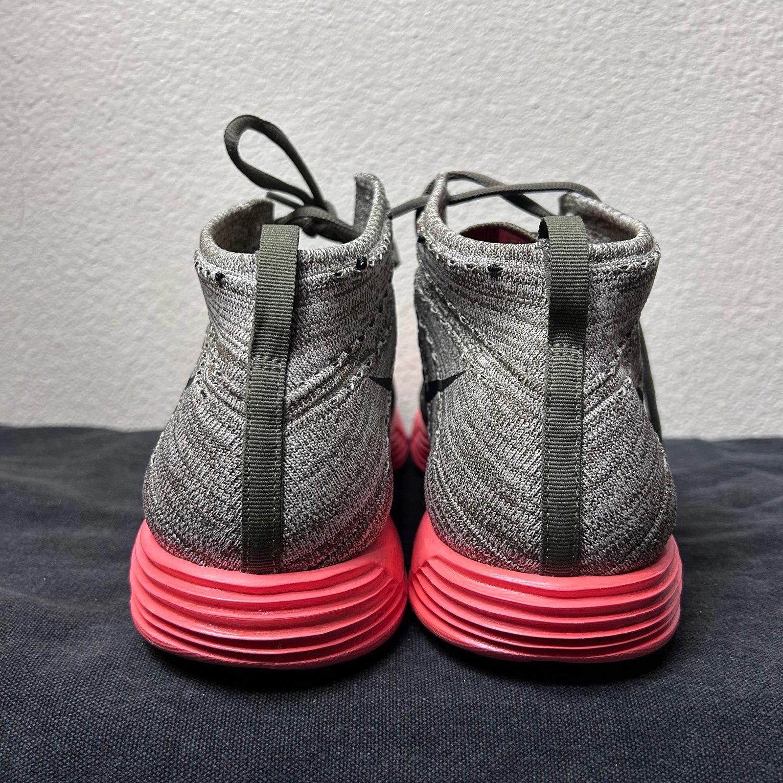 Nike Nike Lunar Flyknit Chukka (Grey / Red Sole) Size US 11.5 / EU 44-45 - 4 Thumbnail