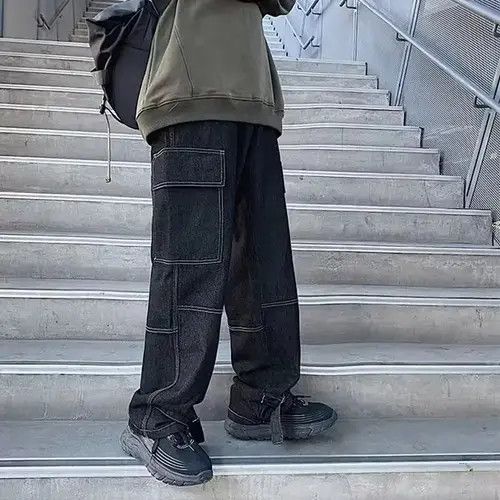 Other Loose Straight Baggy Denim Pants Size US 33 - 1 Thumbnail