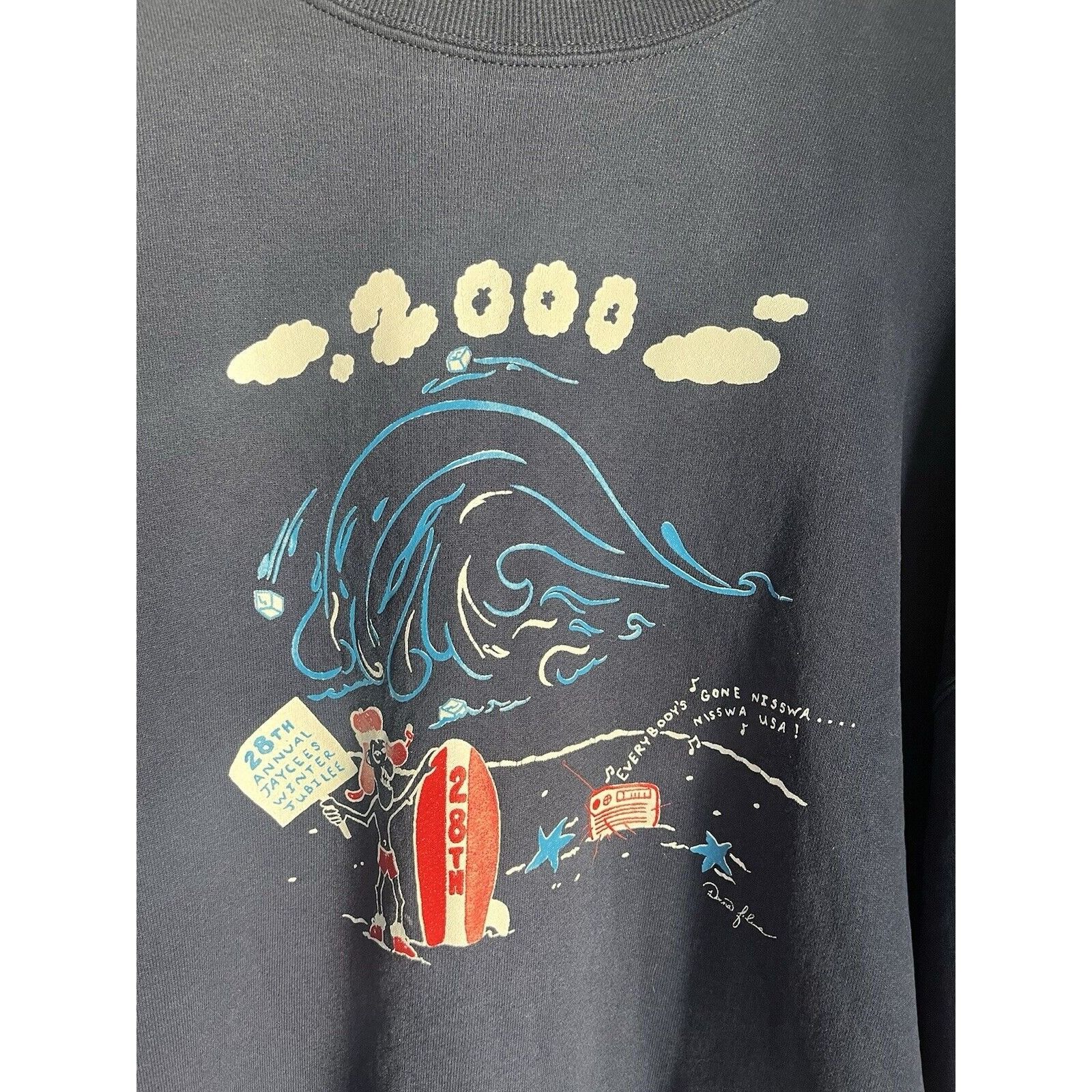 Jerzees VINTAGE JERZEES WINTER JUBILEE CHRISTMAS NAVY CREWNECK 90S Size US XL / EU 56 / 4 - 2 Thumbnail