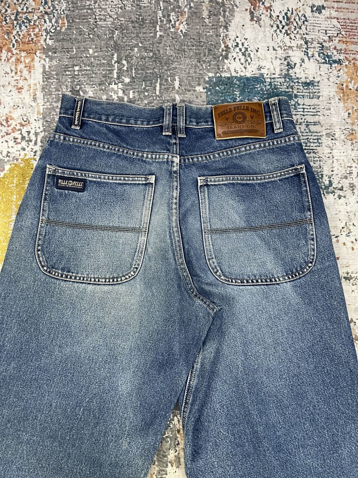 Marc Buchanan Vtg Marc Buchanan X Pelle Pelle Baggy Jeans Size US 32 / EU 48 - 7 Thumbnail