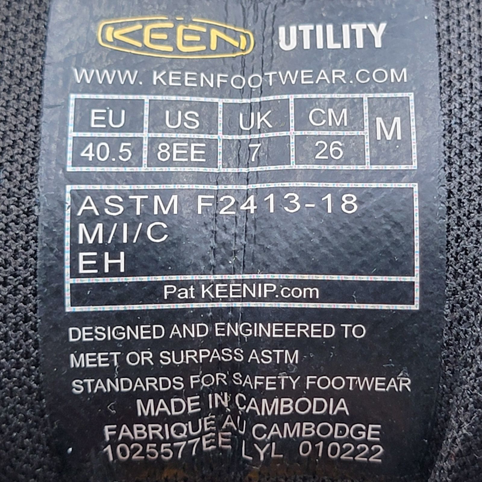 KEEN Keen Utility Kansas City KBF Men Shoes Black Comp Toe Sz 8EE Size US 8 / EU 41 - 7 Thumbnail