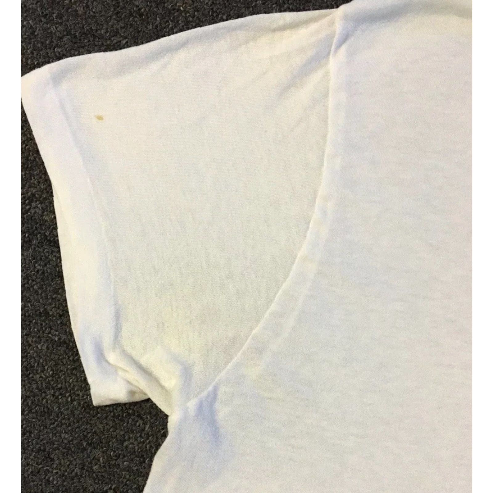 JCPenney VINTAGE JC Penney Shirt M USA White V-Neck 80s 90s Grunge Punk Biker Surf Skate Rock Hip Hop Retro 80s 90s Mens Shirt Size US M / EU 48-50 / 2 - 6 Thumbnail