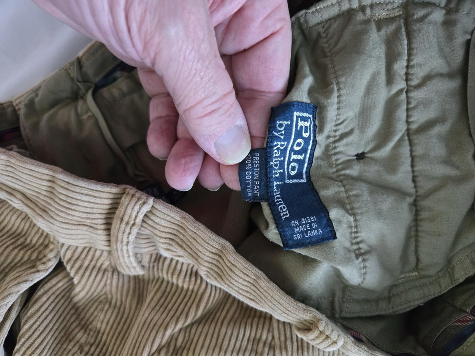 Polo Ralph Lauren Polo Ralph Lauren Corduroy Pants Mens 34x30 Brown Pleated Size US 34 / EU 50 - 4 Thumbnail
