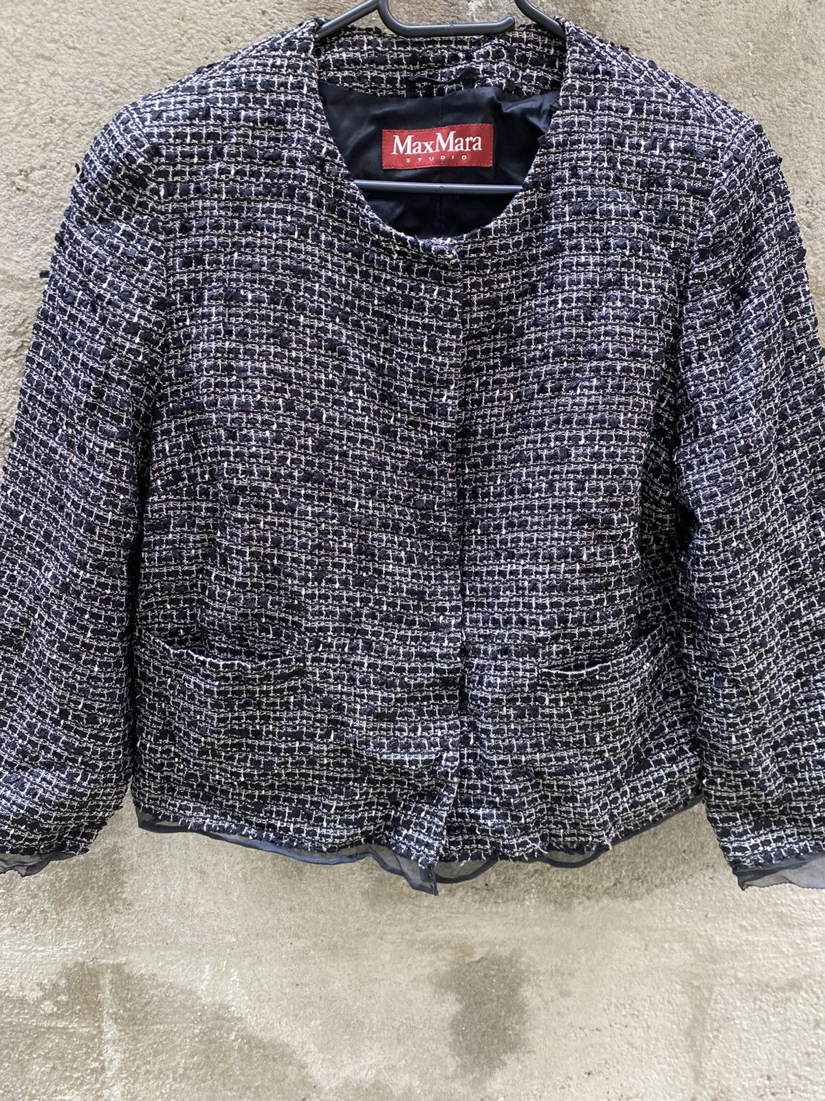 Max Mara Max Mara Studio braided gray Blazer Luxury style Size M / US 6-8 / IT 42-44 - 6 Thumbnail