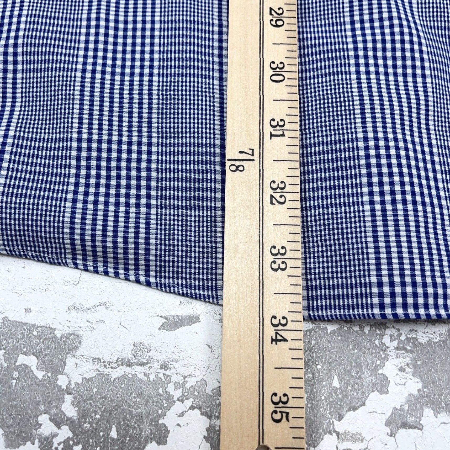 Brooks Brothers Brooks Brothers Shirt Men 17.5 34 Blue Button-Up Madison Glen Plaid Dress Casual Shirt Adult Size 48R - 7 Thumbnail