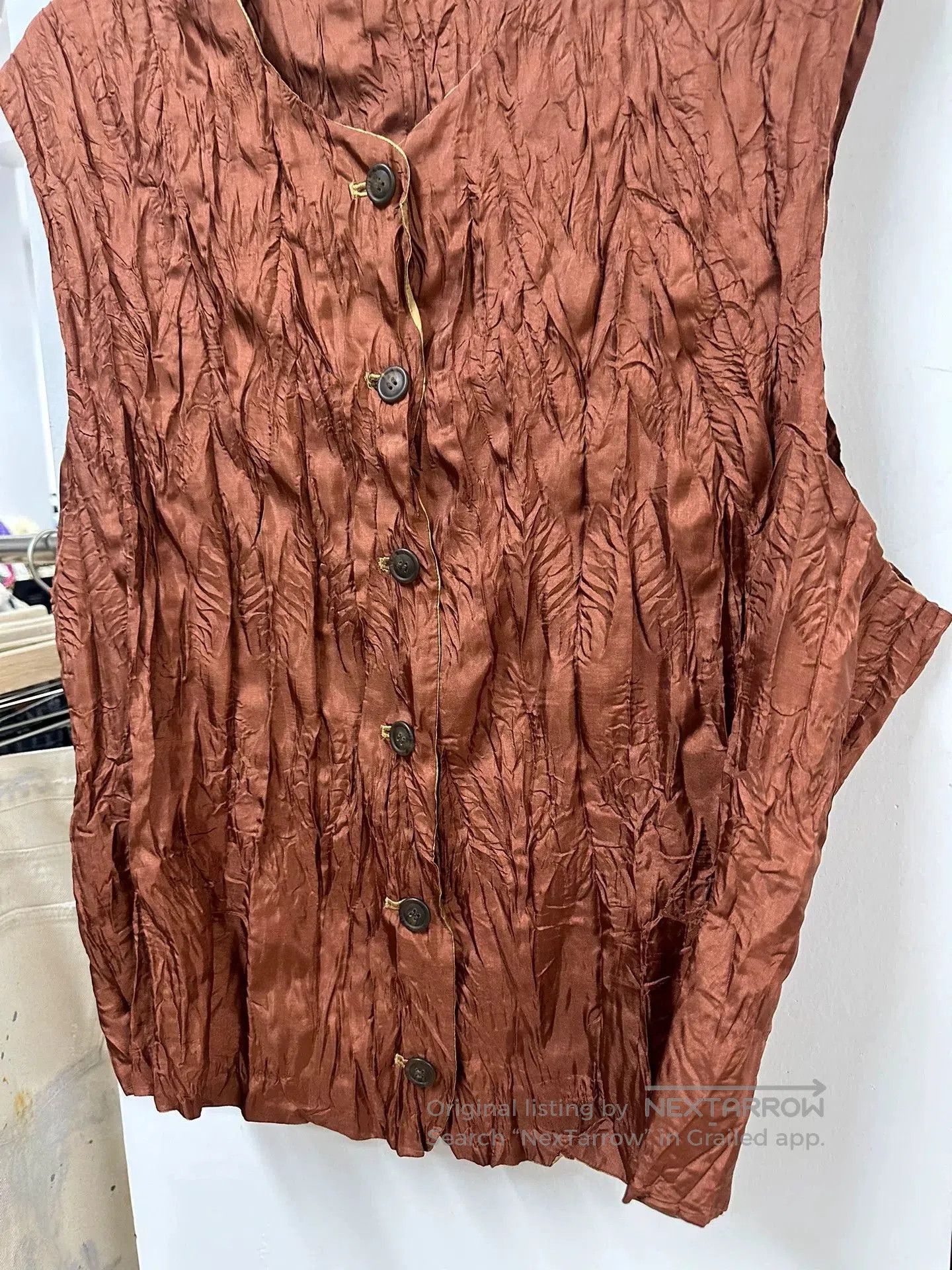 Issey Miyake Issey Miyake 90s Double-Sided Pleated Vest. Size US M / EU 48-50 / 2 - 3 Thumbnail