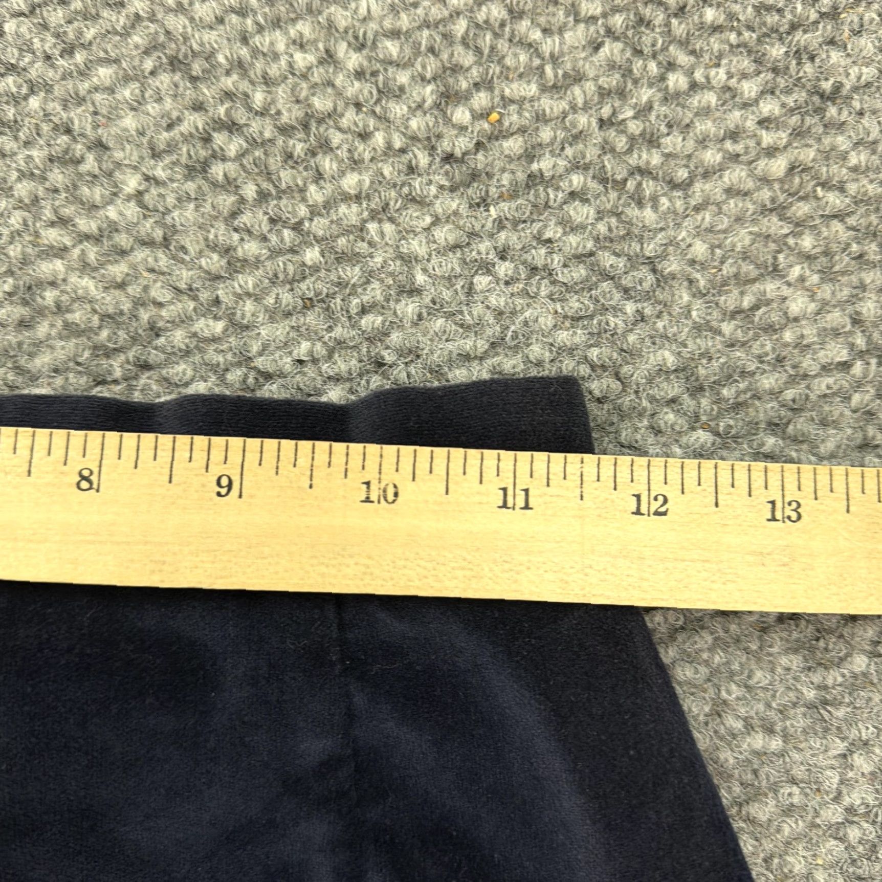 Velvet VINTAGE Albee Skirt Womens Blue Velvet Midi Side Slit 100% Cotton High Waist 10 Size 32" / US 10 / IT 46 - 4 Thumbnail