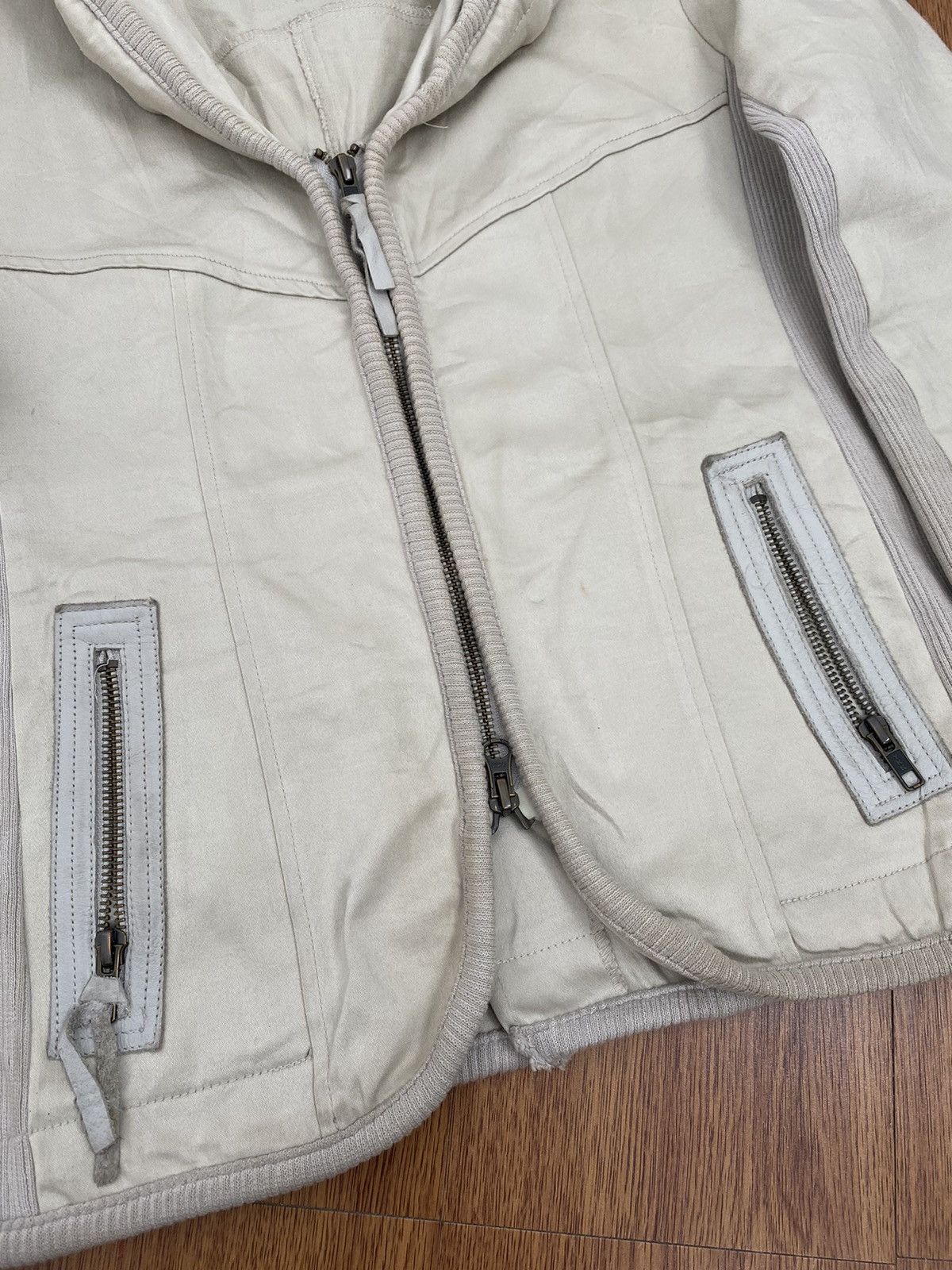 If Six Was Nine × Japanese Brand B.R.U.S.H canvas mix leather hidden hooded jacket Size US M / EU 48-50 / 2 - 6 Thumbnail
