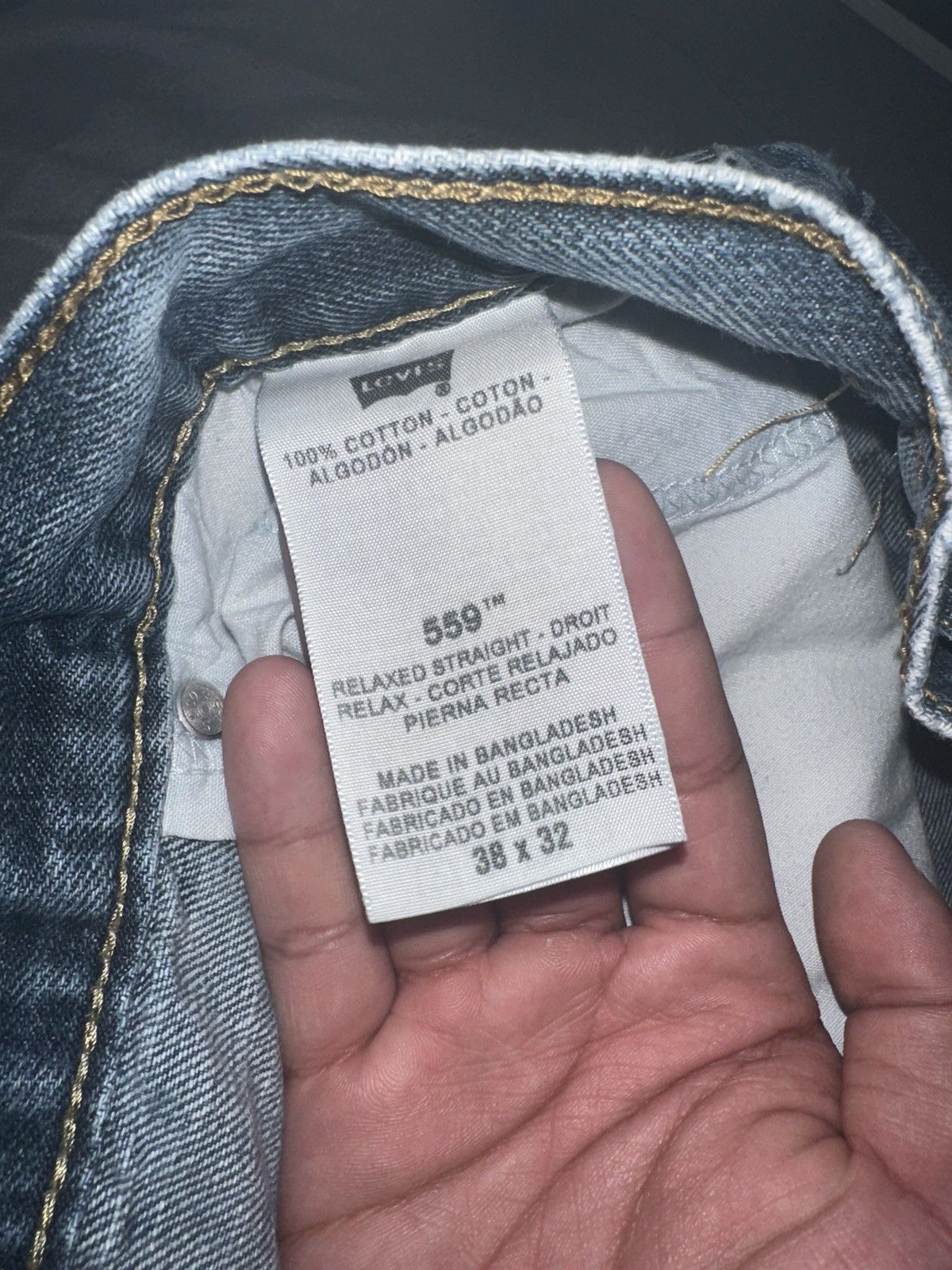 Levi Men’s Relaxed Straight Fit 559
