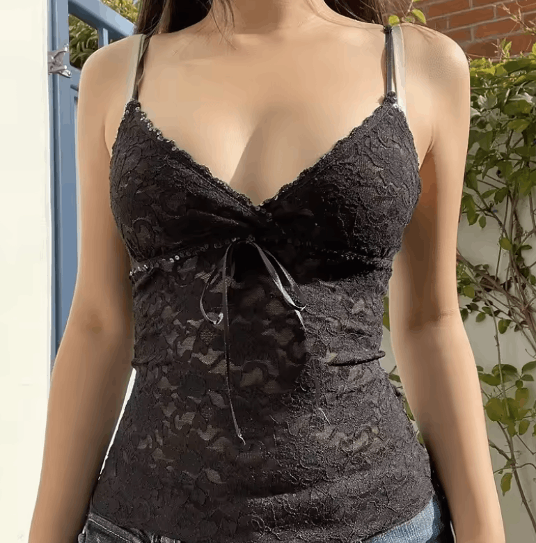 Other Lace Black Cami Top Size S / US 4 / IT 40 - 1 Thumbnail