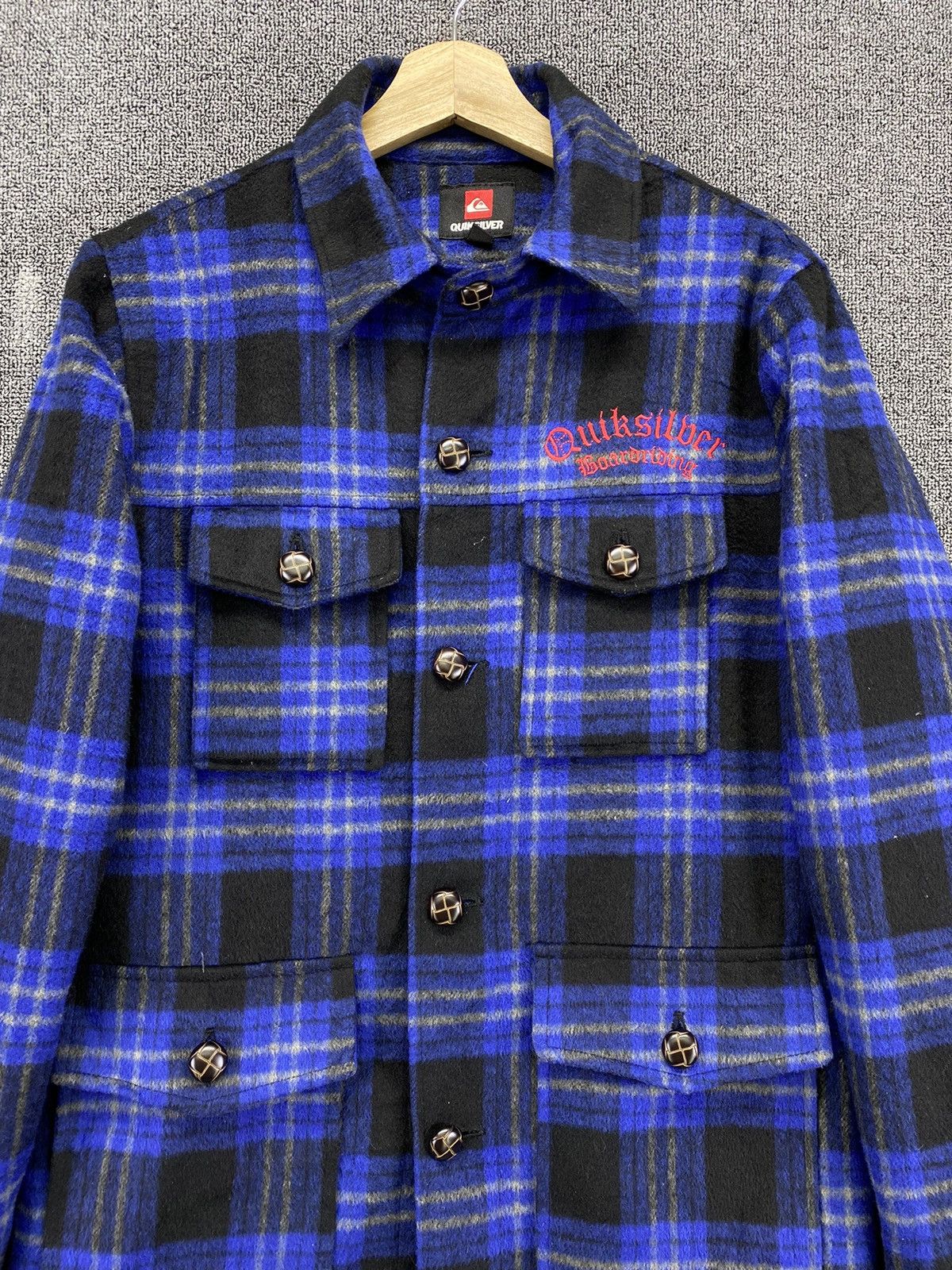 Quiksilver Vintage Quiksilver Shadowplaid Boardriding Flannel Jacket Size US M / EU 48-50 / 2 - 5 Thumbnail