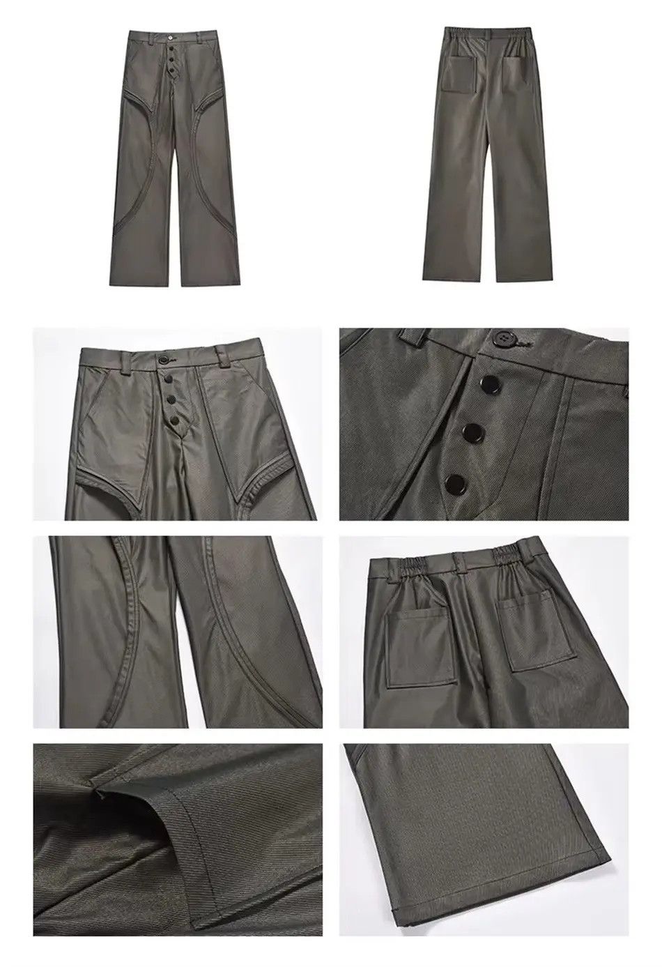 Japanese Brand Streetwear Design Loose Baggy Straight Casual Pants Size US 32 / EU 48 - 5 Thumbnail