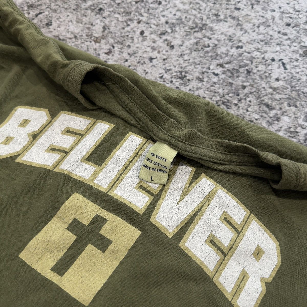 Vintage Believer Jesus God Double Layer Longsleeve Shirt ERD Grunge Size US L / EU 52-54 / 3 - 5 Thumbnail