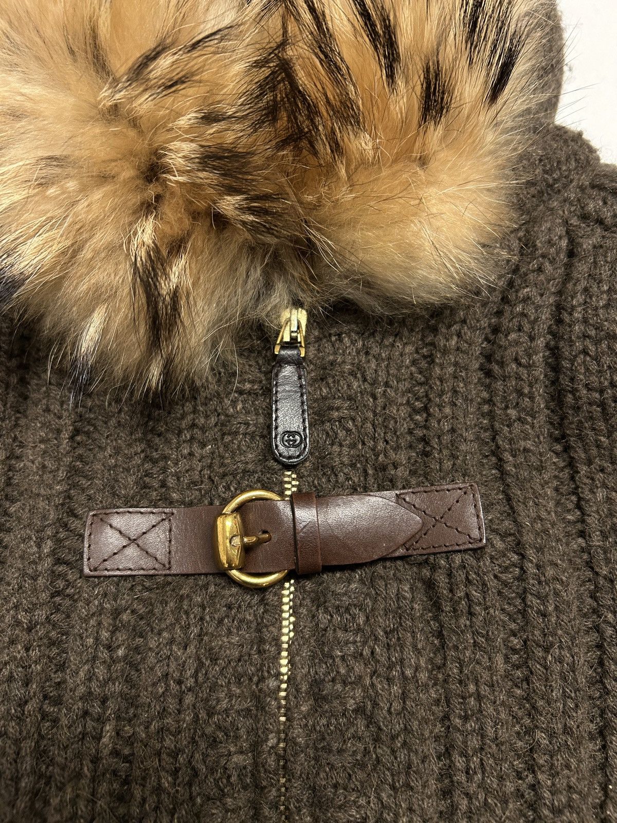 Gucci FW2007 Raccoon Fur Camel Knit Parka Size US S / EU 44-46 / 1 - 6 Thumbnail