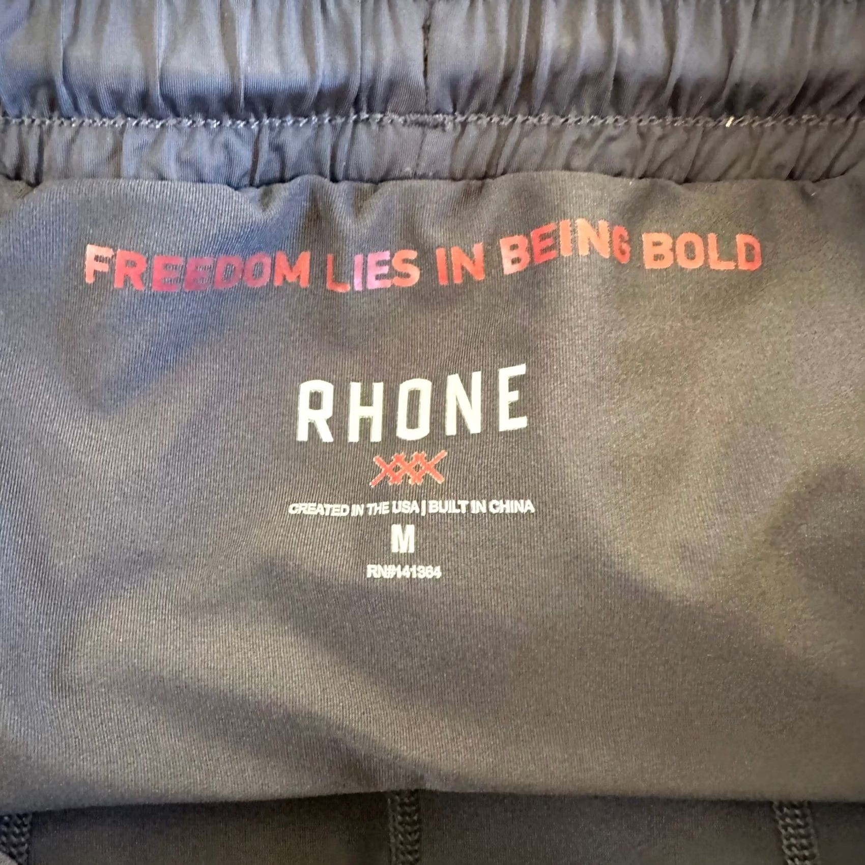 Rhone Rhone Mako Shorts Mens Medium Black Lined Athletic Training Gym Running 7 Inch Size US 31 - 6 Thumbnail