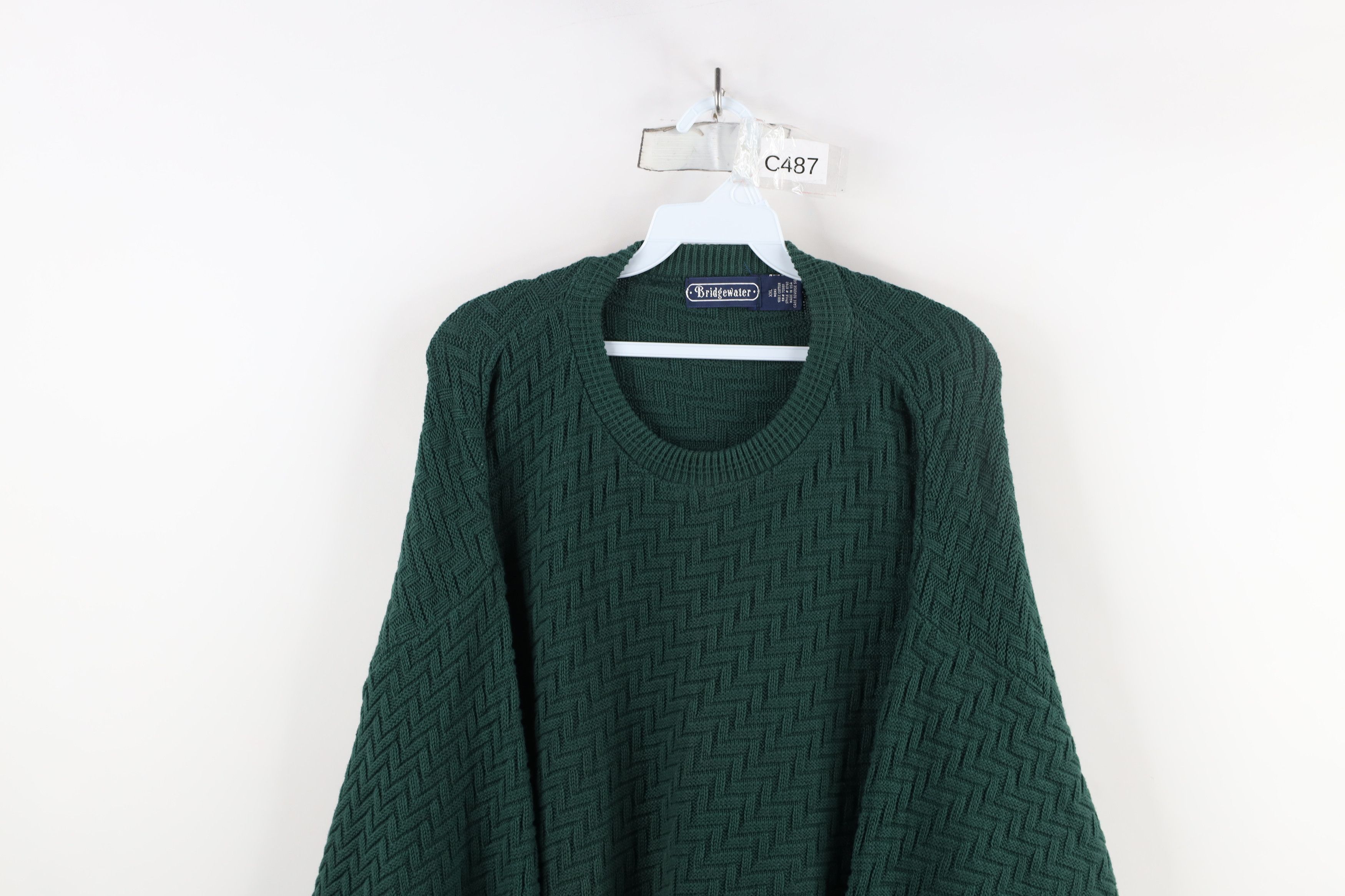 Vintage Vintage 90s Streetwear Zag Cotton Knit Crewneck Sweater USA Size US XXL / EU 58 / 5 - 2 Thumbnail