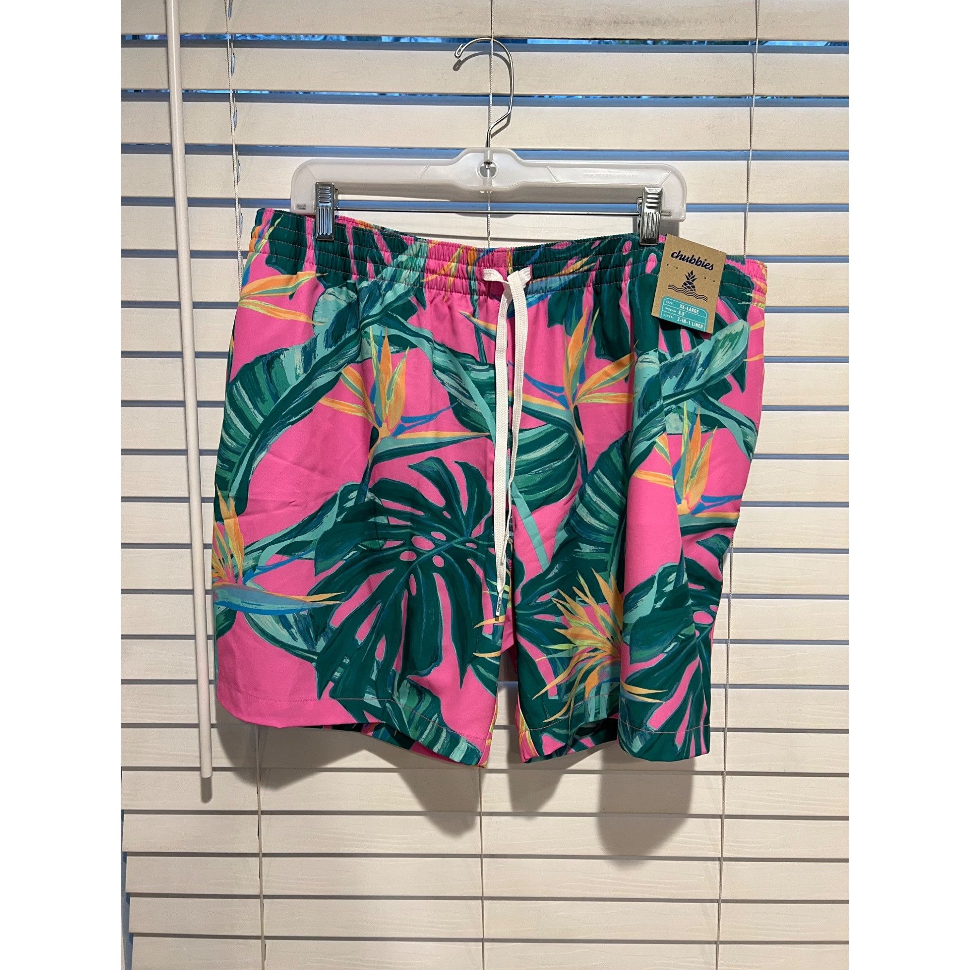 Chubbies Chubbies The Birds of Paradise Mens Shorts - Size XXL (5.5 i Size US 40 / EU 56 - 2 Thumbnail