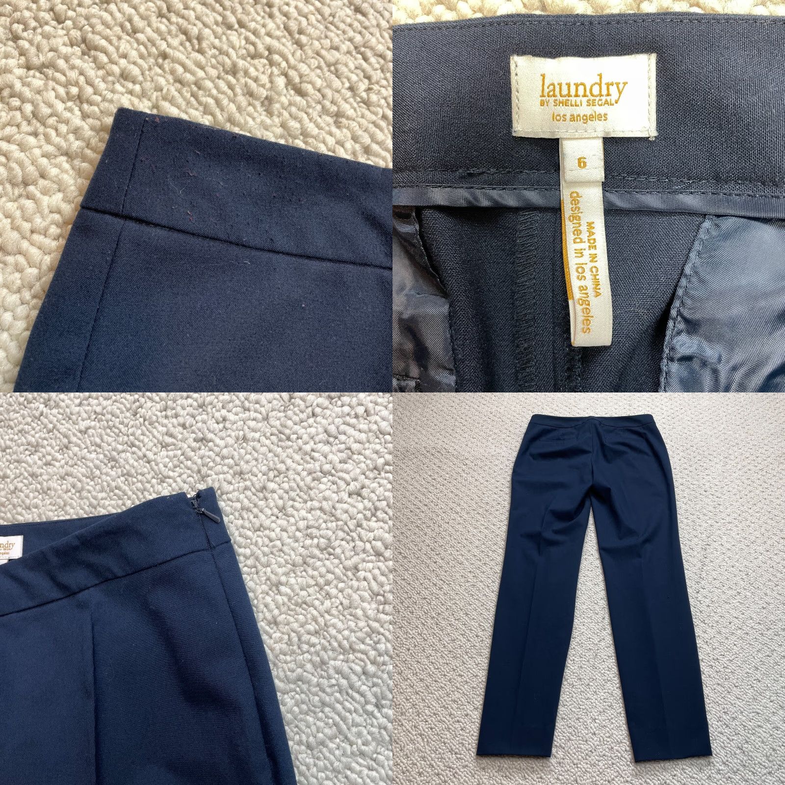 Laundry by Shelli Segal laundry by Shelli Segal Dress Pants Womens 6 Navy Blue Straight 32x30 Pants Casual Size 28" / US 6 / IT 42 - 8 Thumbnail