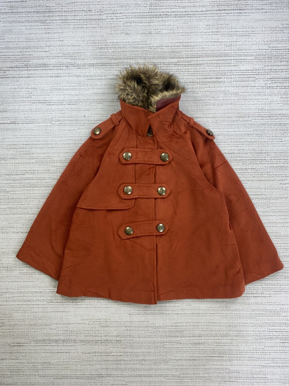 Japanese Brand × Le Grande Bleu (L.G.B.) × Vintage Vintage Twenty One Stage Faux Fur Hoodie Wool Jacket Size US M / EU 48-50 / 2 - 5 Thumbnail