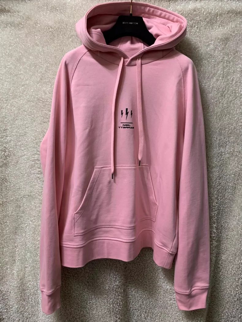 Neil Barrett Neil Barrett Men's Pink Hoodie Size US S / EU 44-46 / 1 - 1 Thumbnail