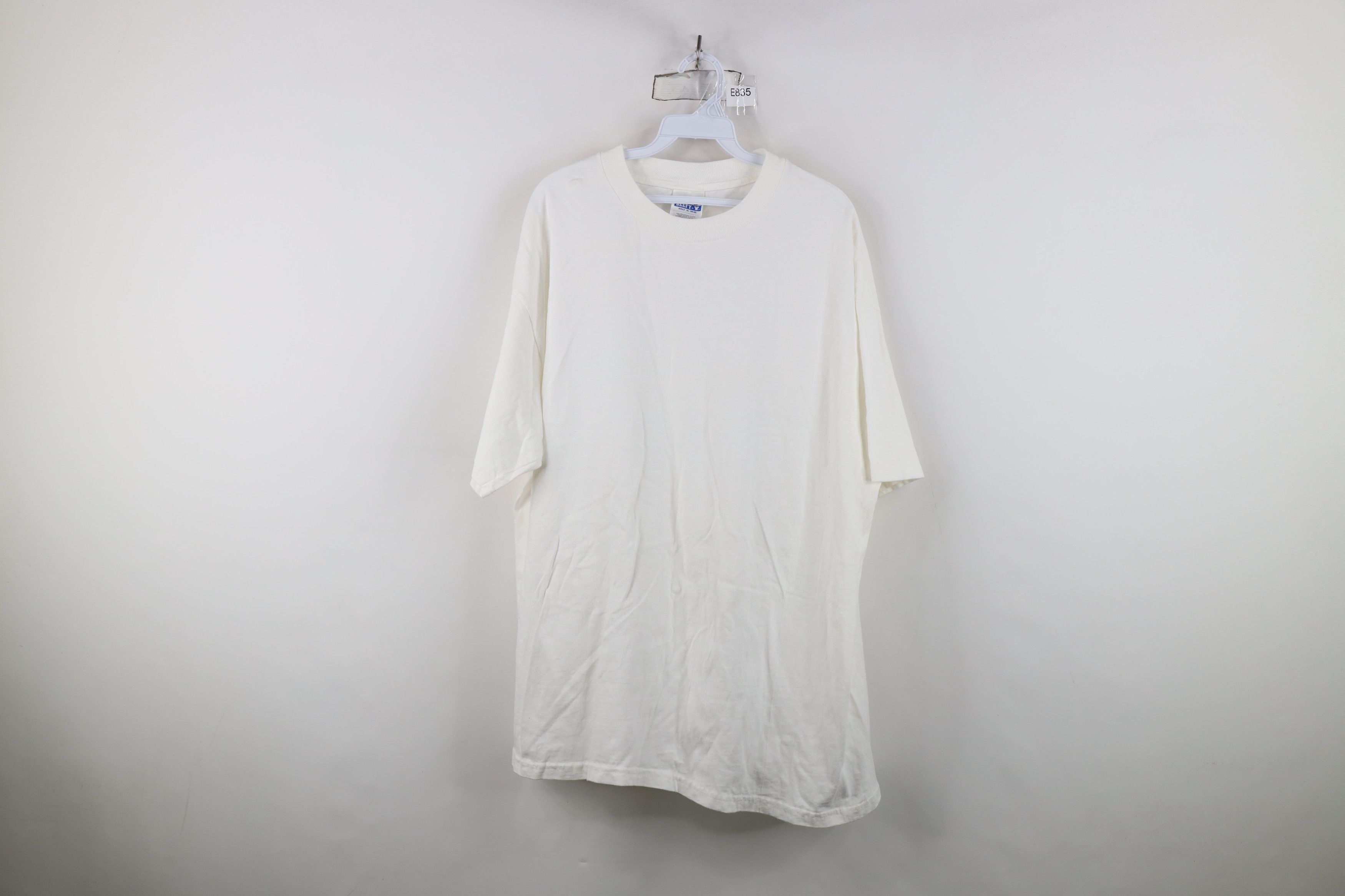 Hanes Vintage 90s Hanes Beefy Heavyweight Short Sleeve T-Shirt Size US XL / EU 56 / 4 - 1 Thumbnail