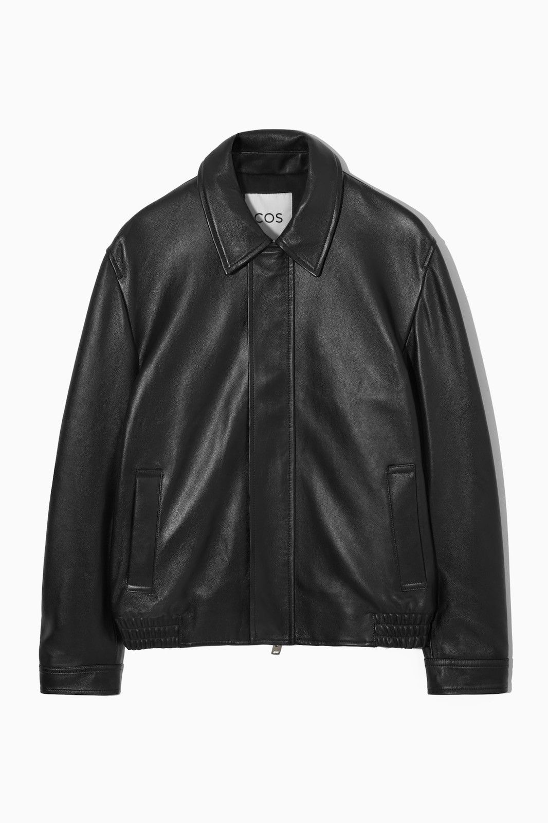 Cos Cos FW23 Leather Blouson Zipped Jacket Size Large Size US L / EU 52-54 / 3 - 1 Thumbnail