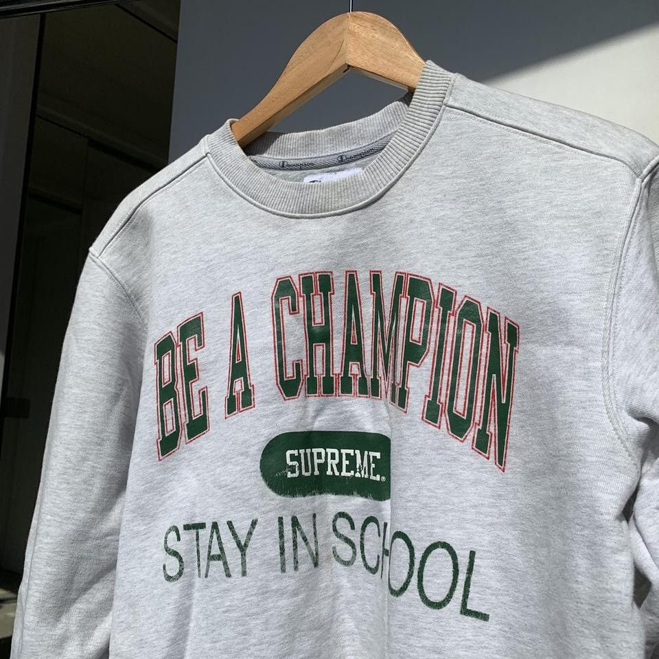 image of Champion Reverse Weave Ss18 Crewneck in Grey, Men's (Size Medium)