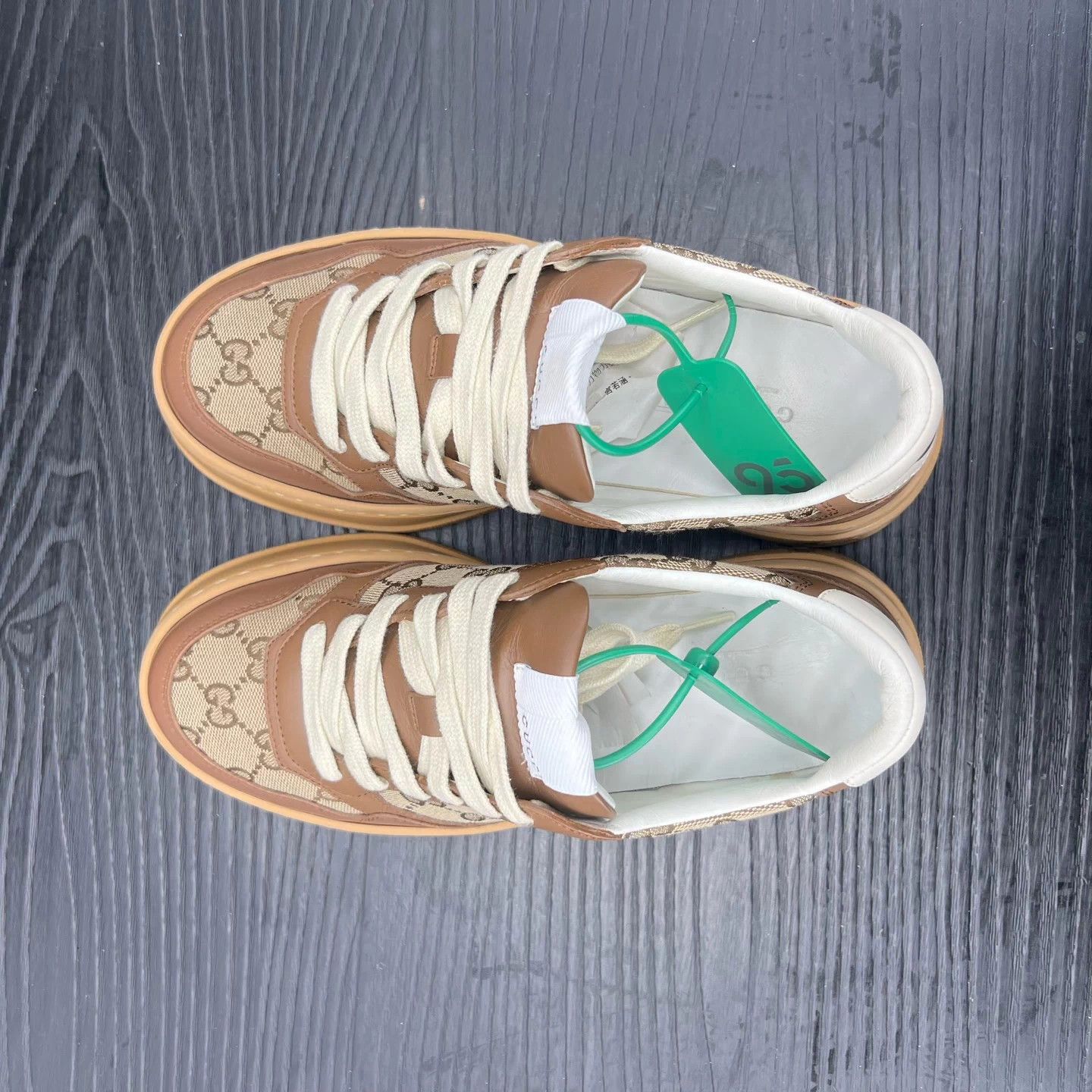 Gucci Gucci Cookie Sneakers Brown 38.5 Mint Condition Size US 8.5 / IT 38.5 - 3 Thumbnail