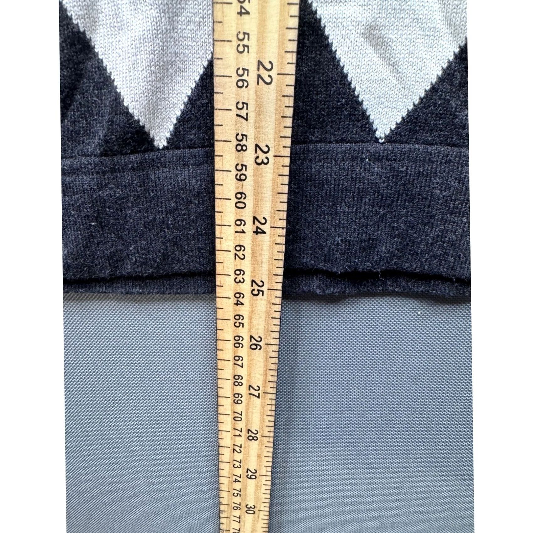 Perry Ellis Perry Ellis Men's Sweater Charcoal Gray White Long Sleeve Crew Neck Size S Size US S / EU 44-46 / 1 - 4 Thumbnail